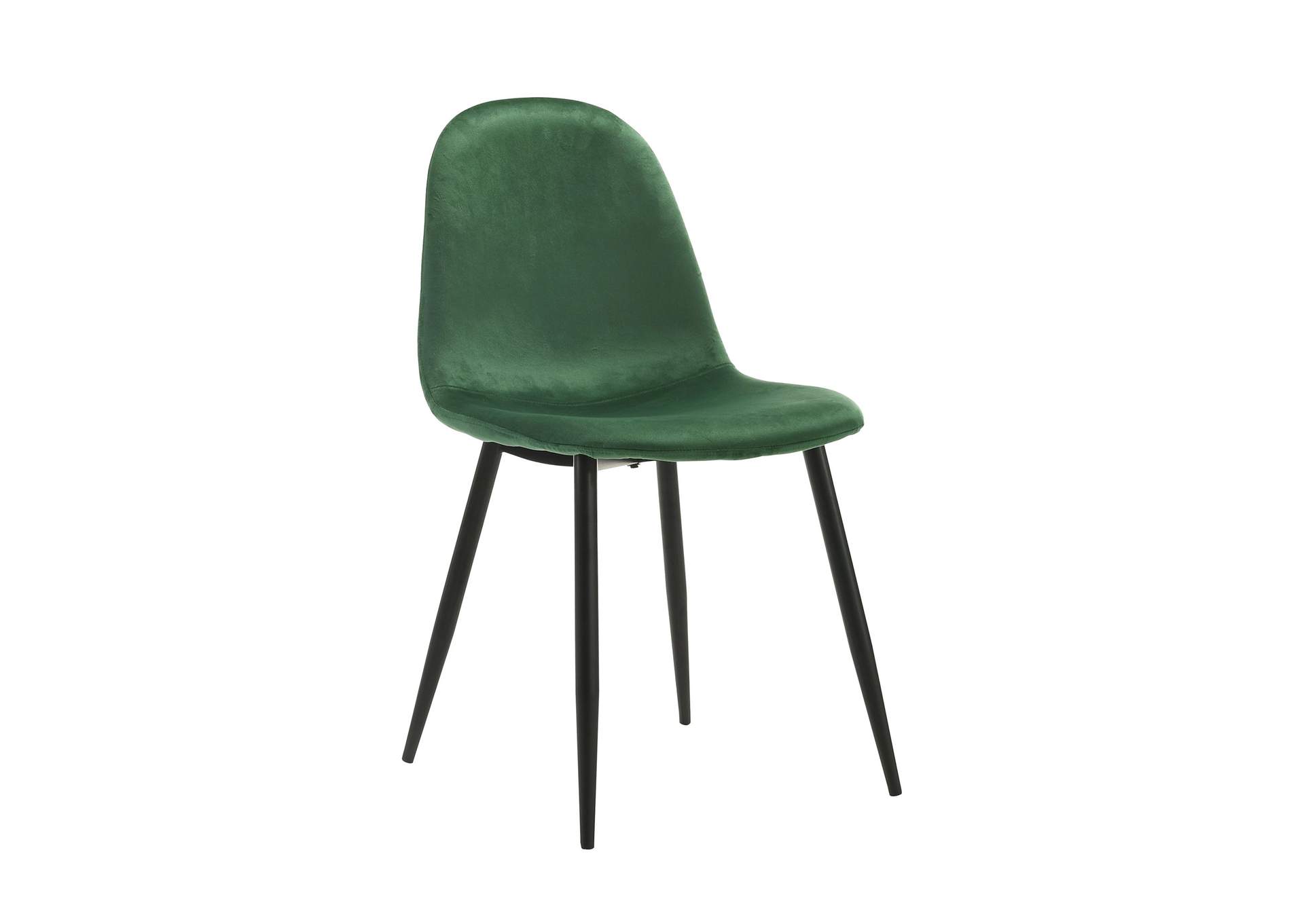 Isadora Side Chair In Emerald Velvet 2 Per Pack 3A,Elements