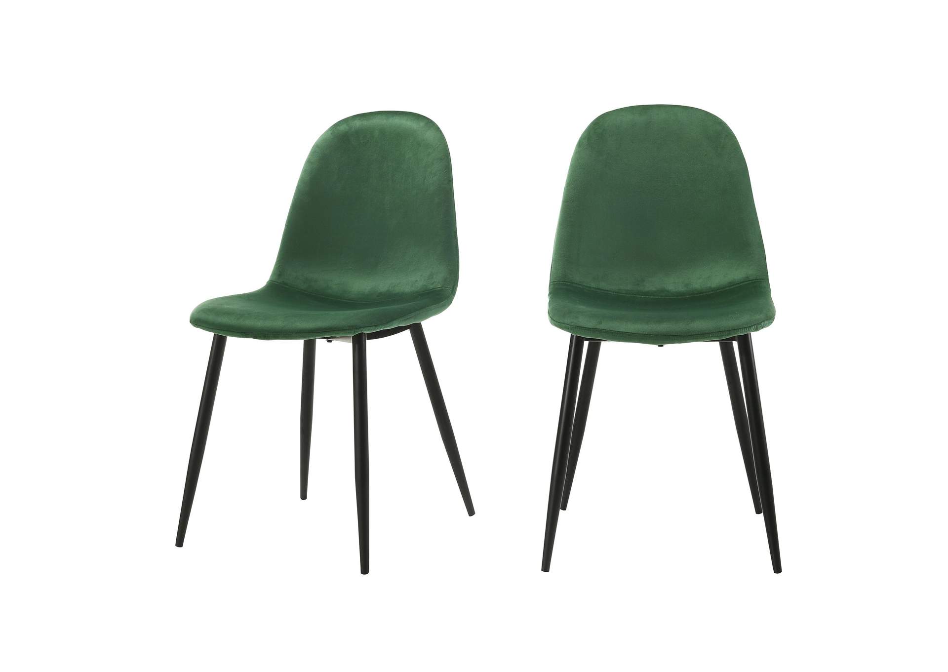 Isadora Side Chair In Emerald Velvet 2 Per Pack 3A,Elements