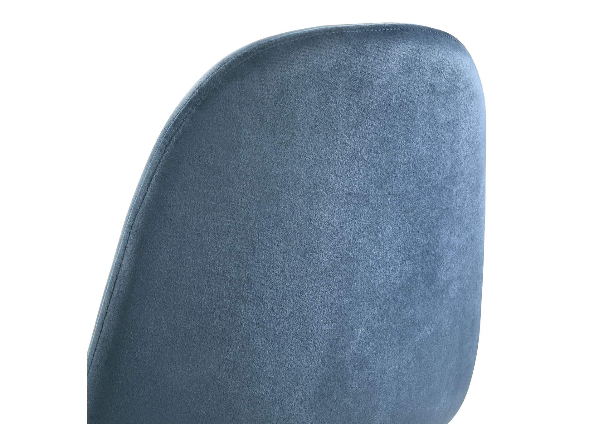 Isadora Side Chair In Navy Blue Velvet 2 Per Pack 3A,Elements