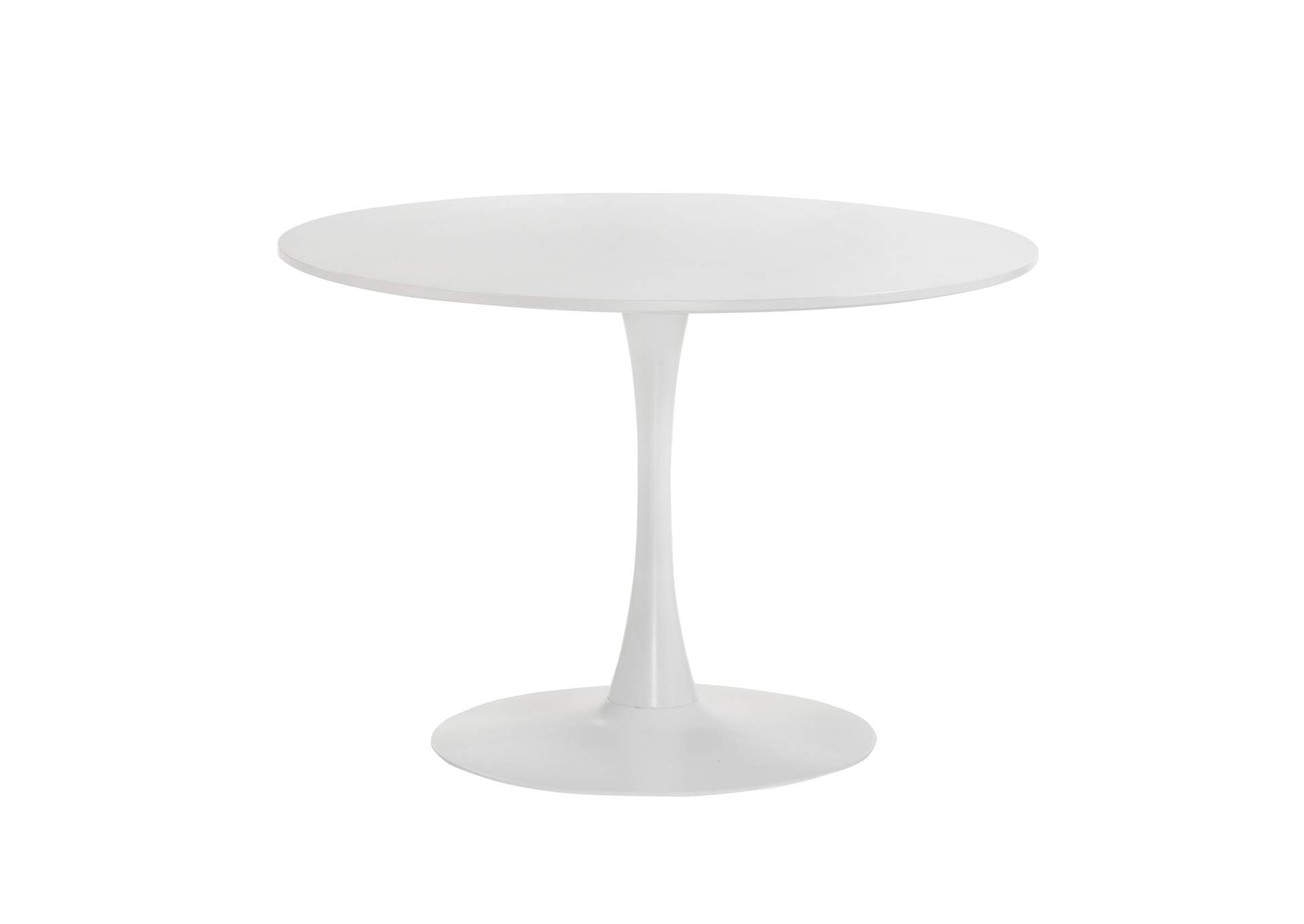 Isadora 42 Round Dining Table In White 3A,Elements