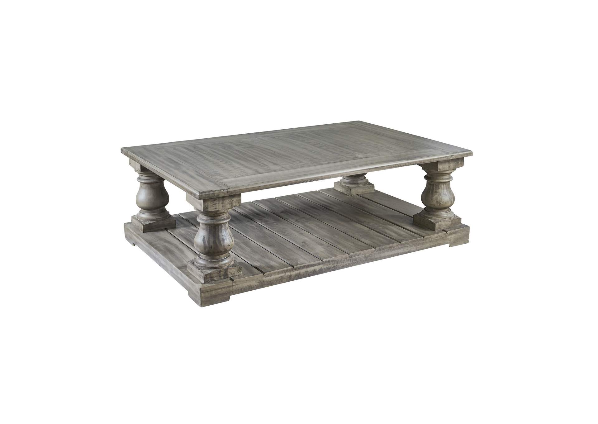 Ivan Four Pedestal Cocktail Table Smoke Grey,Elements