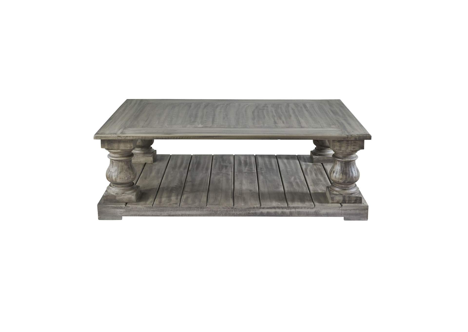 Ivan Four Pedestal Cocktail Table Smoke Grey,Elements