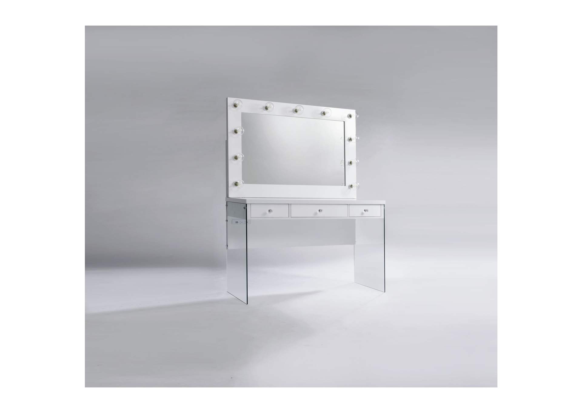 Jacey Vanity Without Lightbulbs,Elements