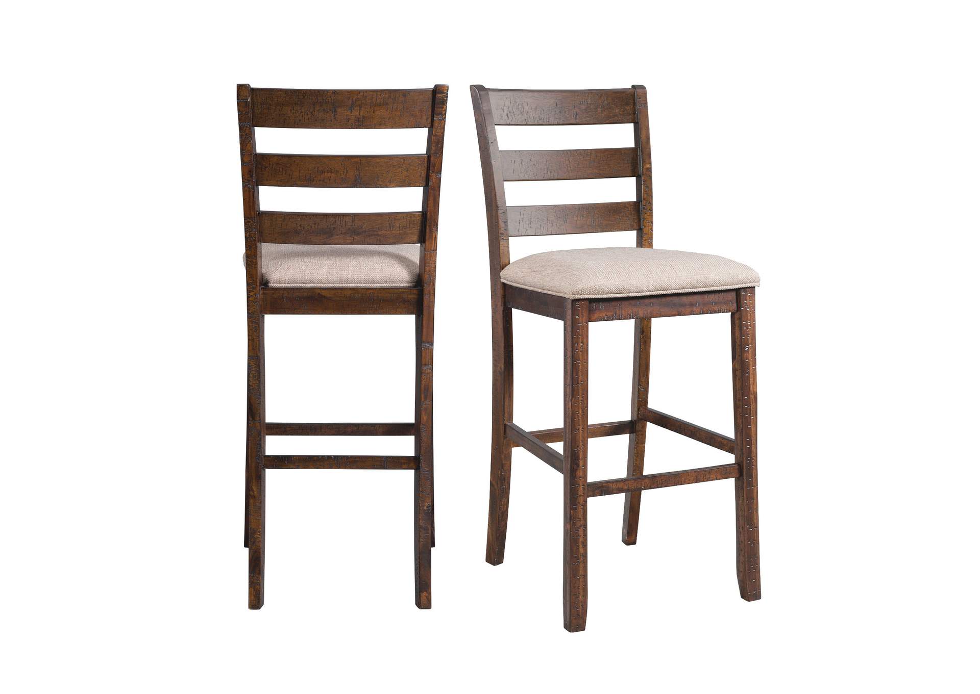 Jax 30 Bar Slat Back Stool With Fabric Seat 2 Per Carton,Elements