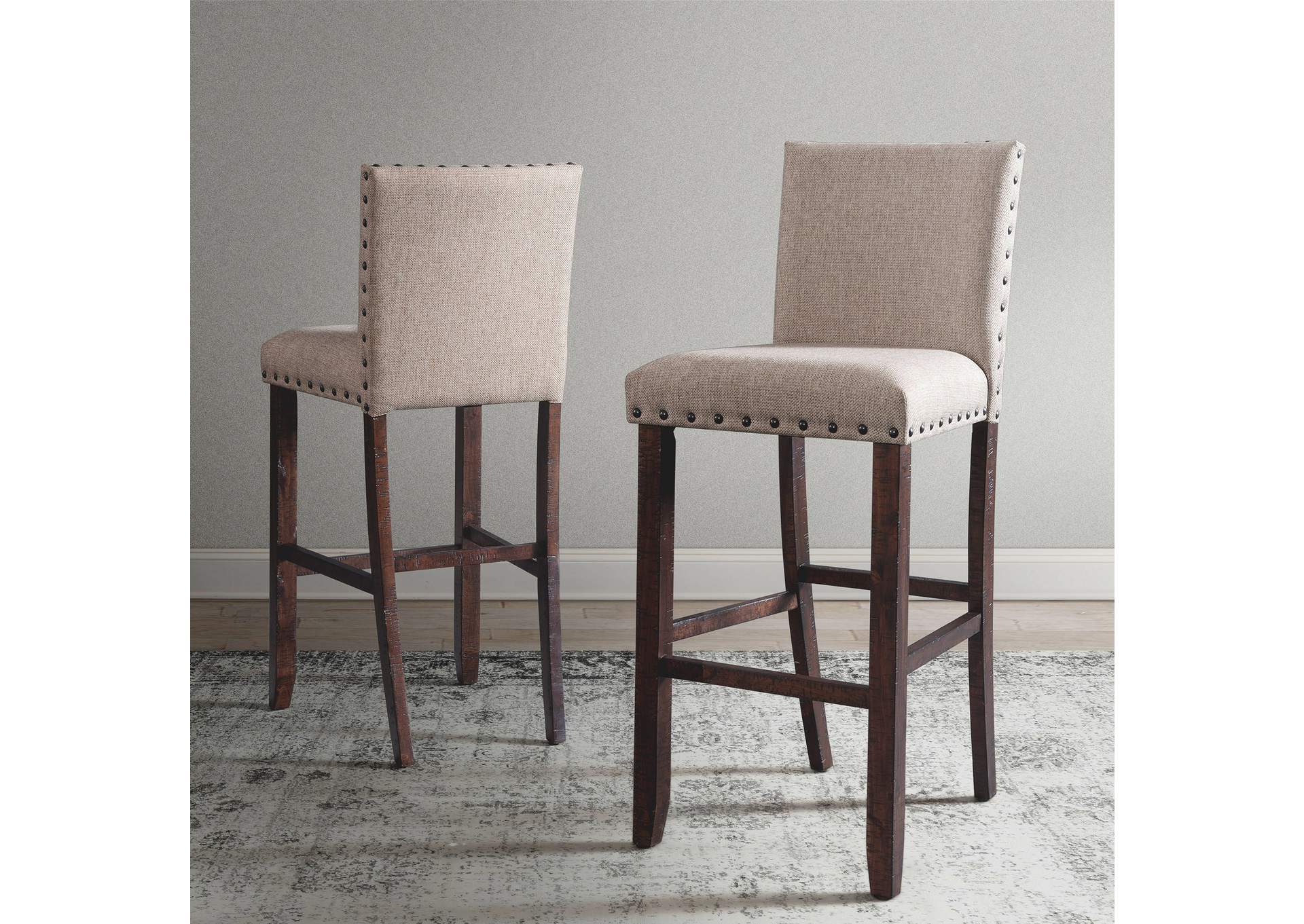 Jax 30 Bar Fabric Back Stool With Fabric Seat 2 Per Carton,Elements
