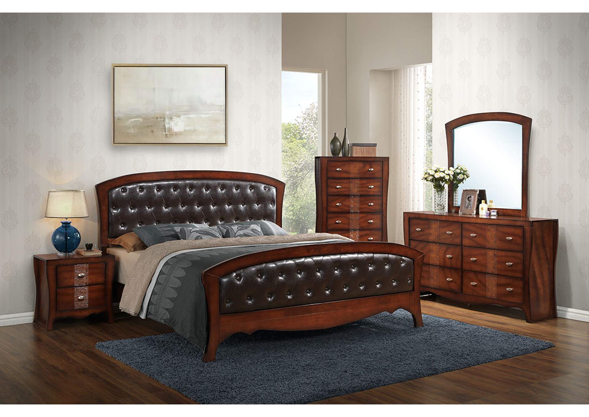 Jenny King Panel 5 Piece Bedroom Set,Elements
