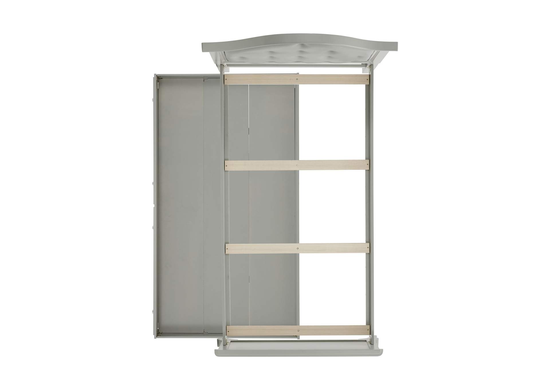 Jesse Full Panel With Trundle 4 Piece Bedroom Set In Grey,Elements