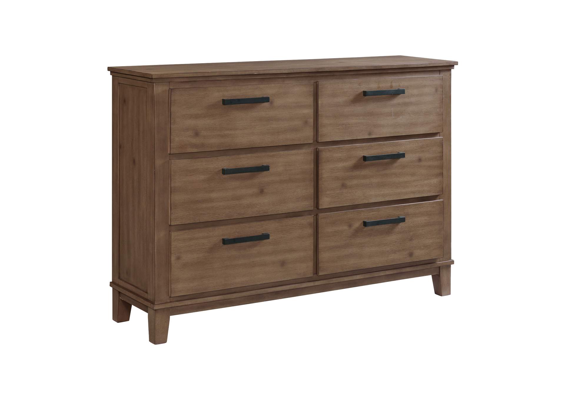 Jolene 6 - Drawer Dresser In Grey,Elements