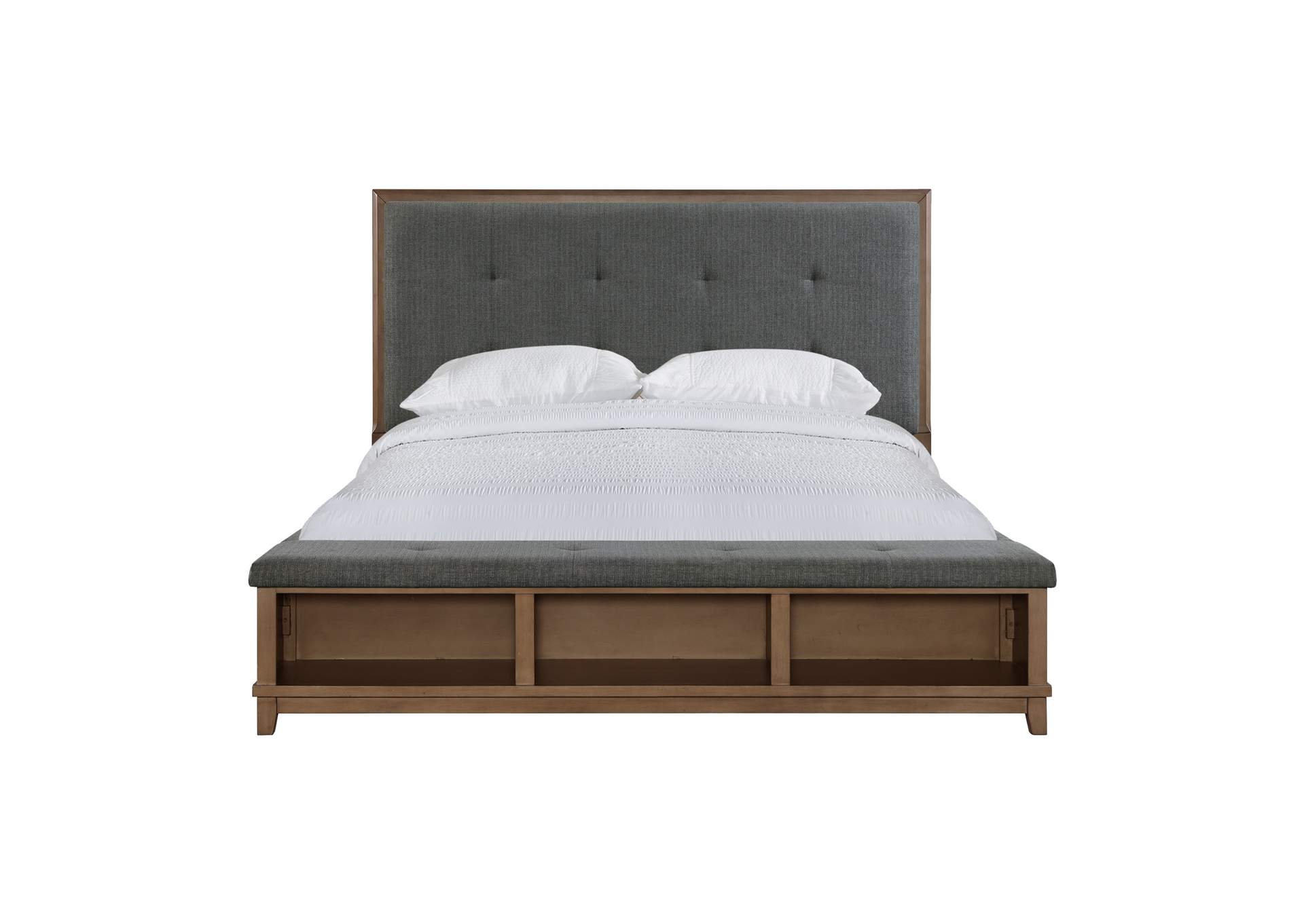 Jolene Upholstery Queen Bed Grey,Elements