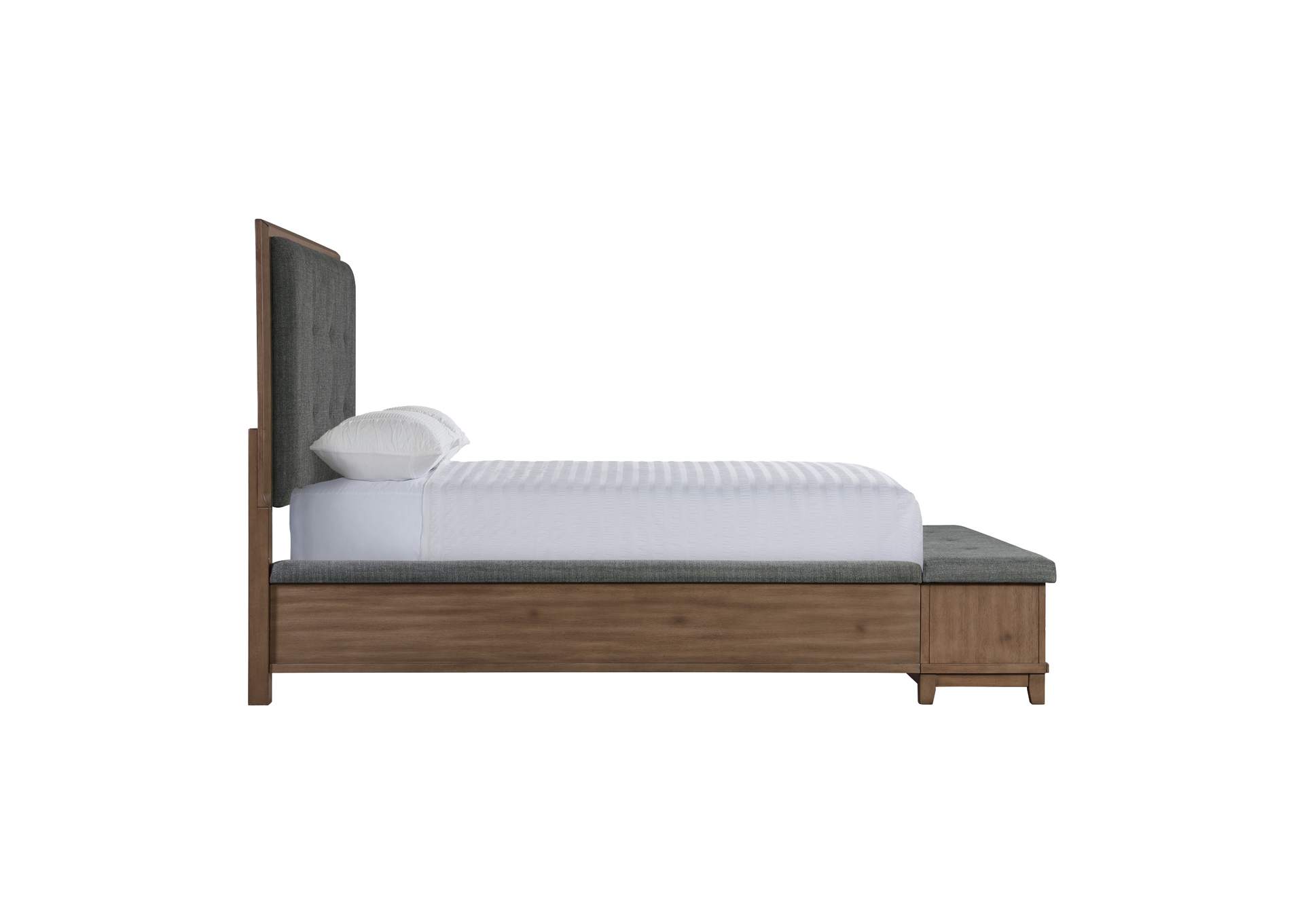Jolene Upholstery Queen Bed Grey,Elements