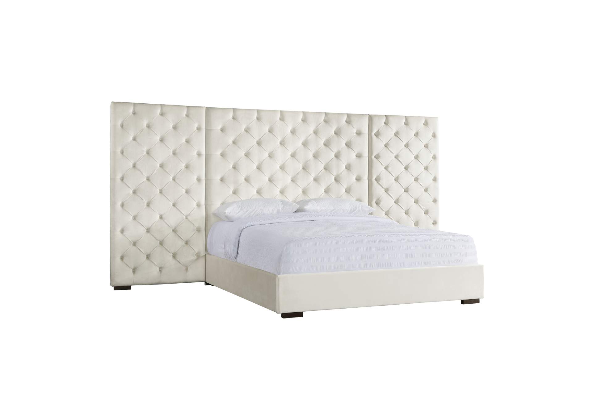 Joliet King Bed Broadway Cream,Elements