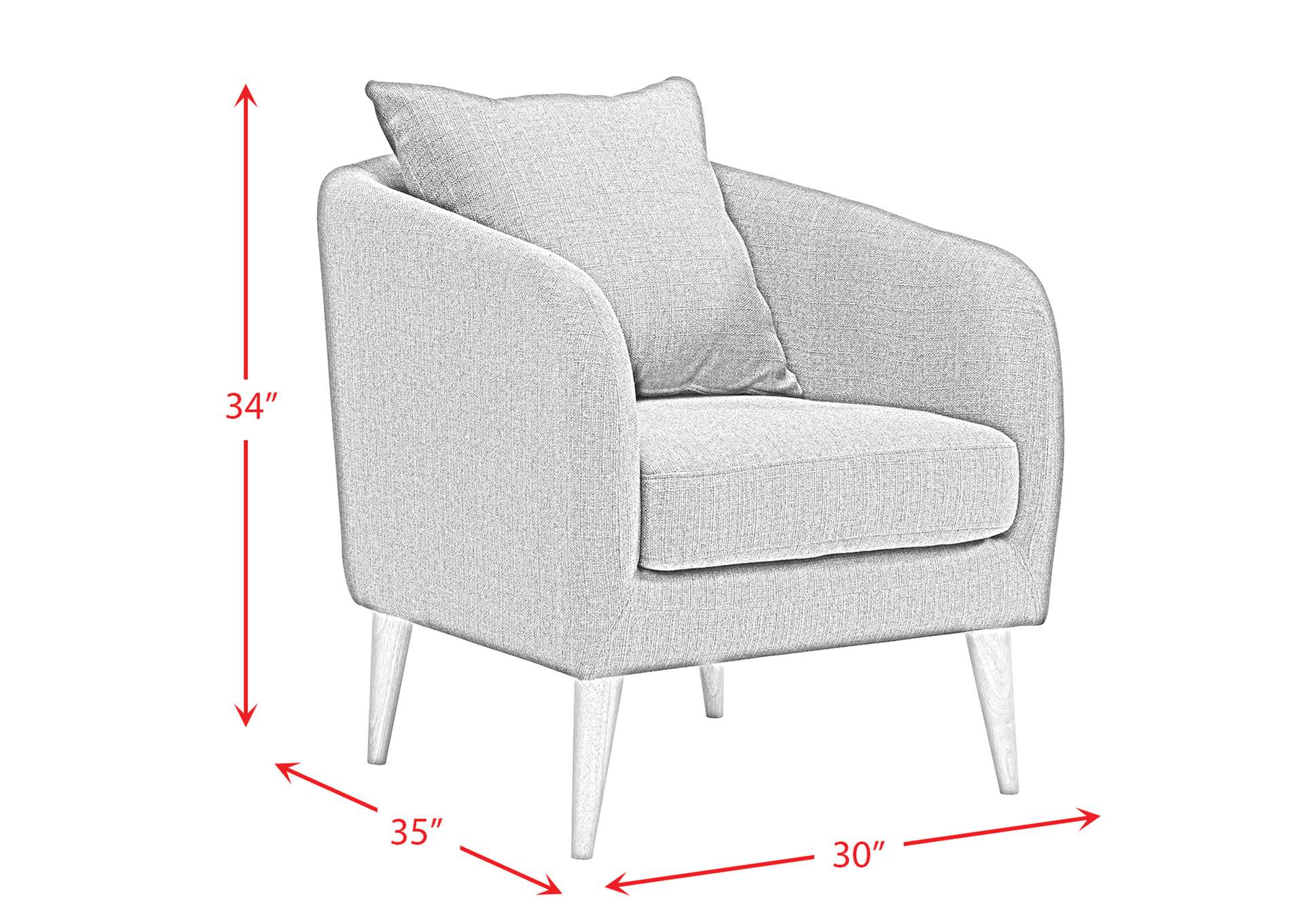 Joss Chair 2 With Natural Wood Legs Broadway Blush 3A,Elements
