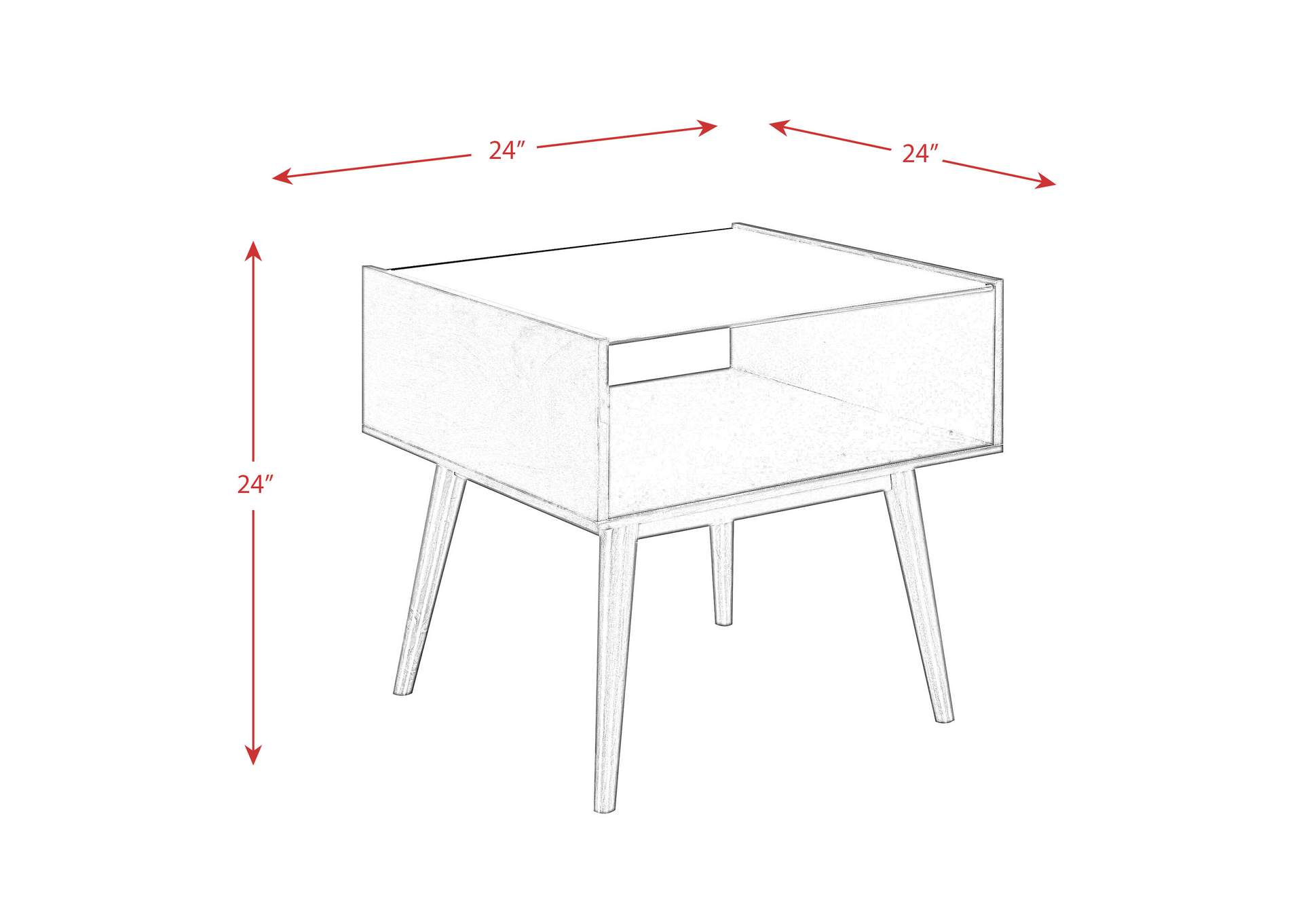 June 2 Piece Occasional Table Set In Espresso - Coffee Table End Table,Elements