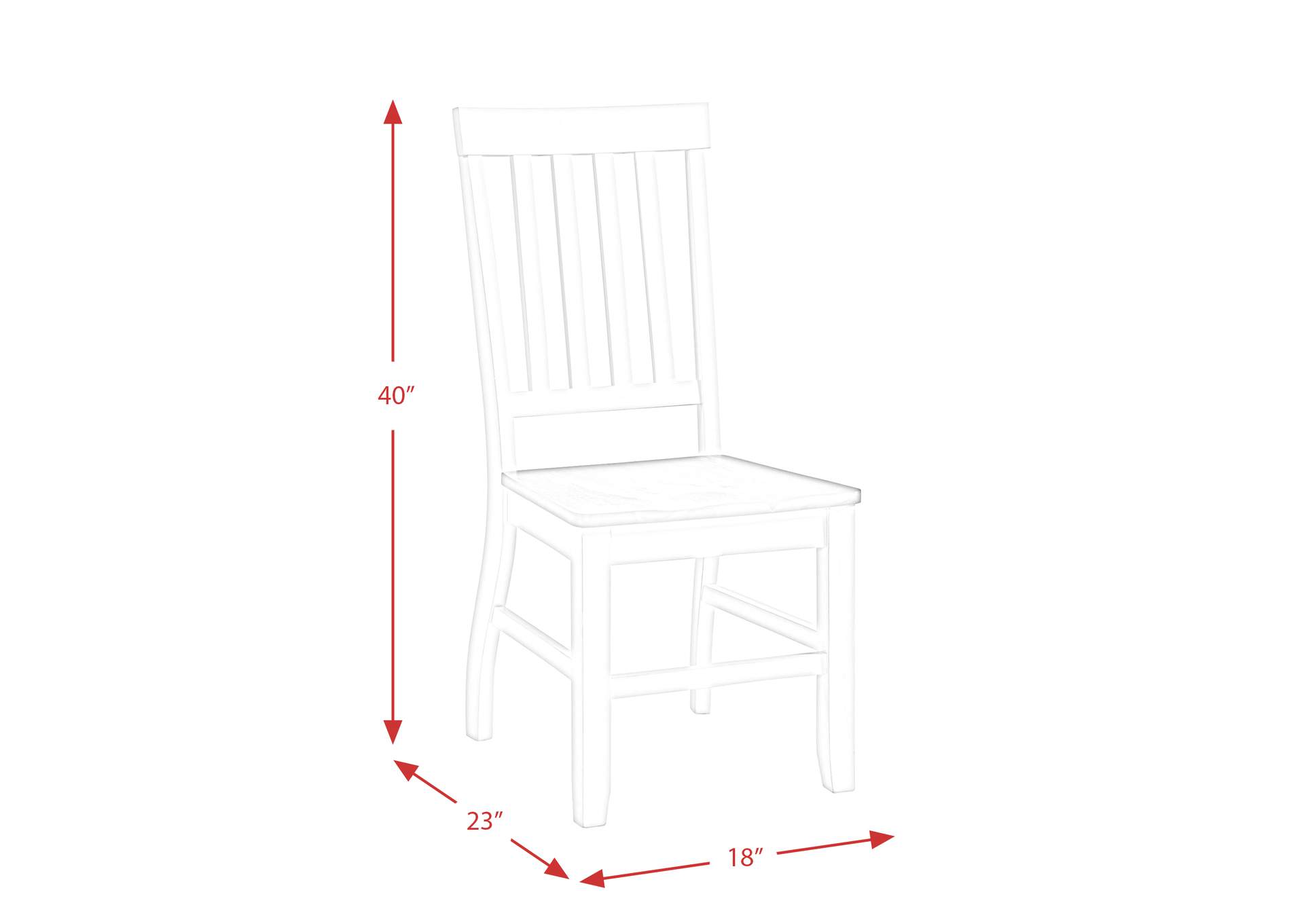 Kayla Two Tone Side Chair With Grey Top 2 Per Pack,Elements