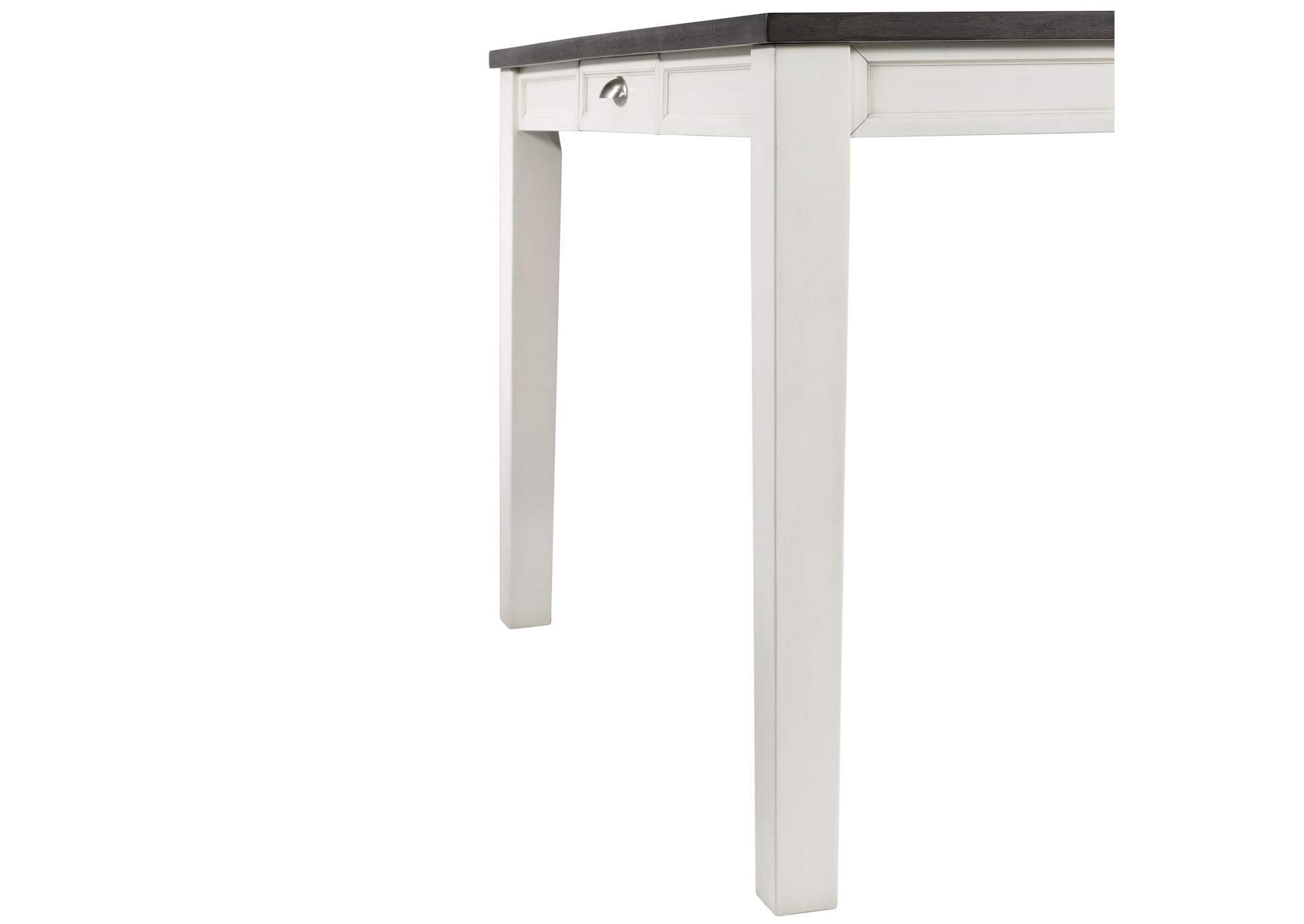 Kayla Two Tone 5 Piece Counter Height Dining Set - Table Four Chairs,Elements