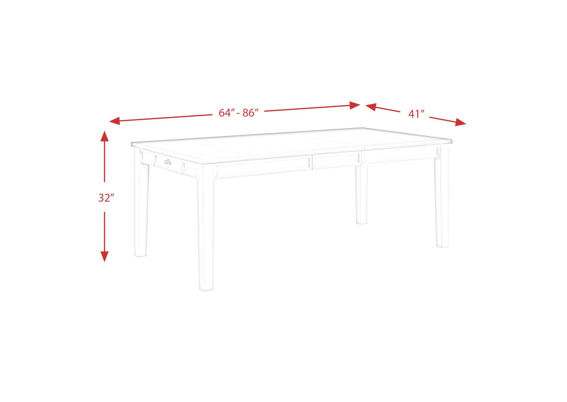 Kayla Two Tone 5 Piece Dining Set - Table Four Chairs,Elements