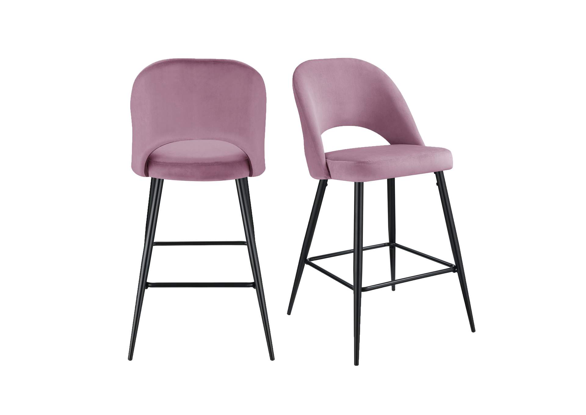 Kendall Black Leg Bar Stool D6240 In Broadway Blush 2 Pcs Per Carton,Elements
