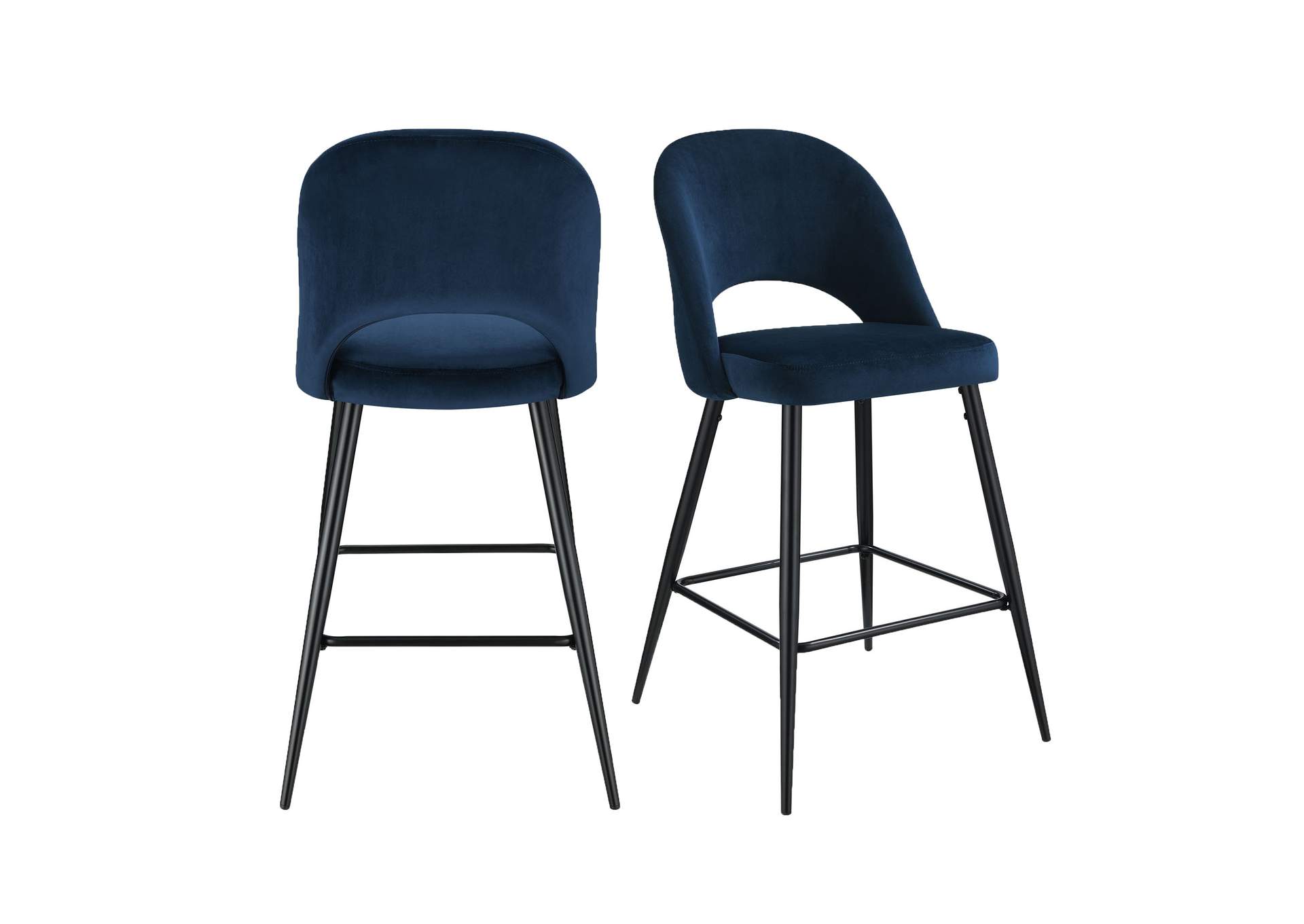 Kendall Black Leg Bar Stool D6240 In Broadway Navy 2 Pcs Per Carton,Elements