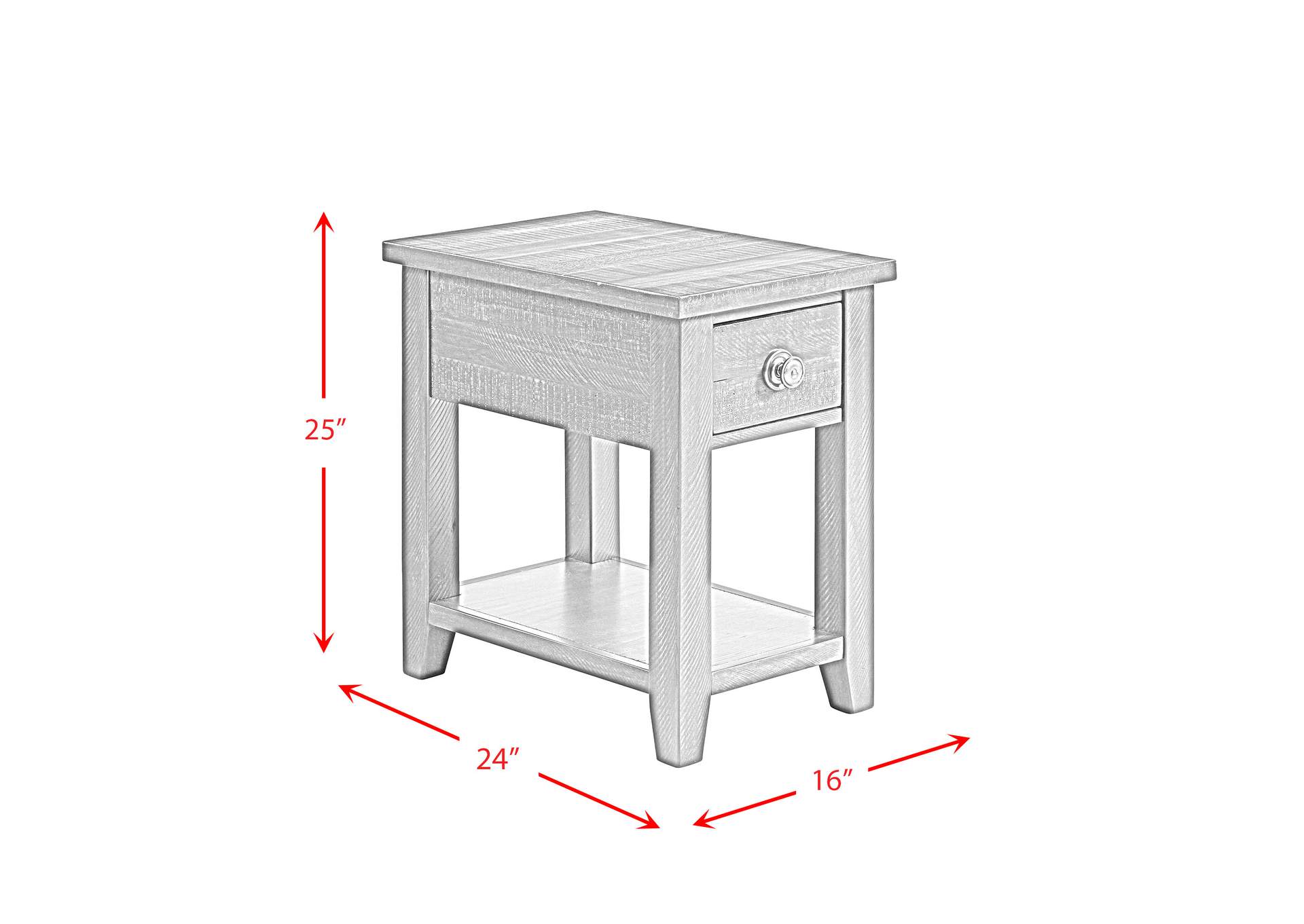 Kendyl Occasional Chairside Table With Power,Elements