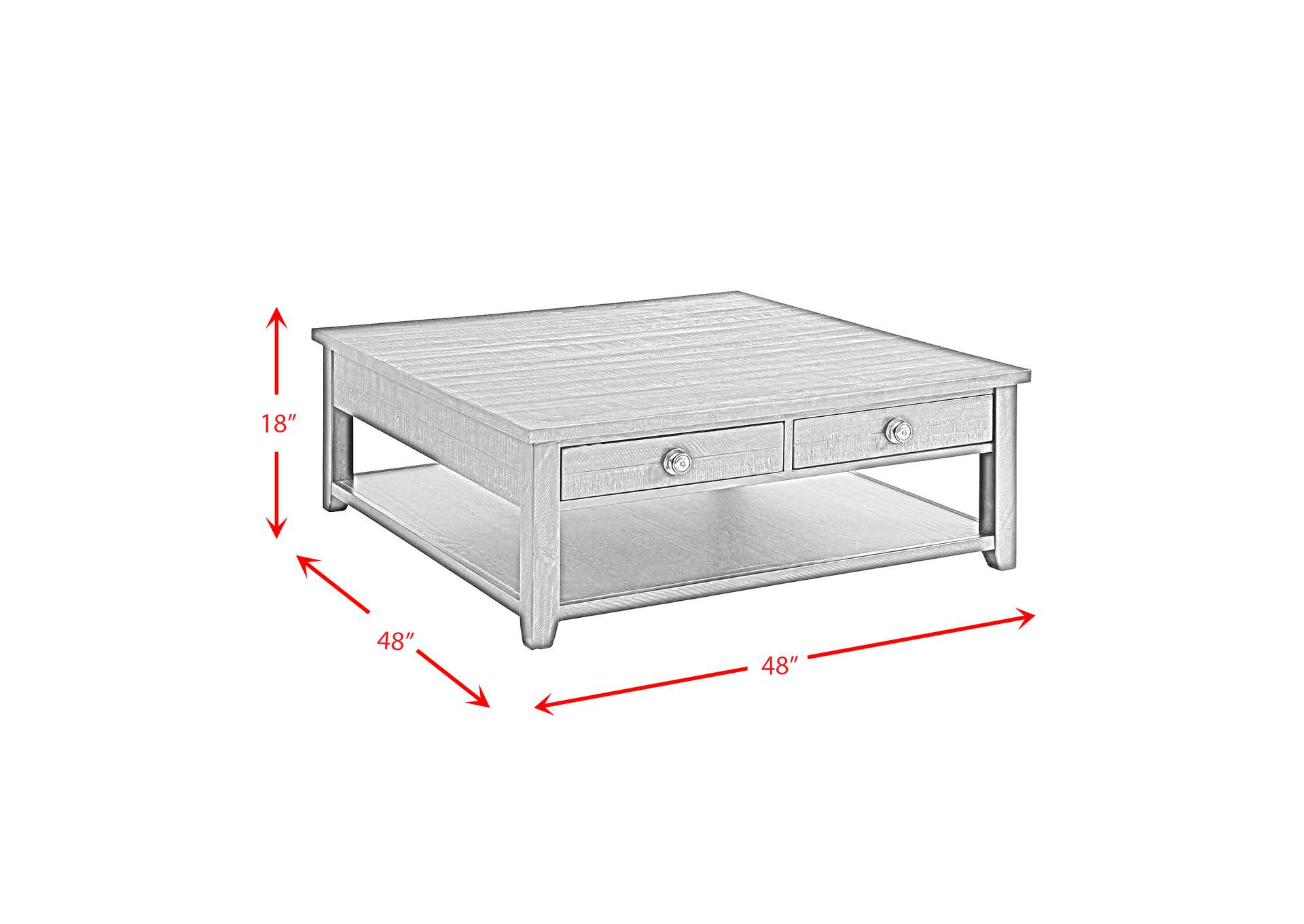 Kendyl Occasional Square Coffee Table,Elements