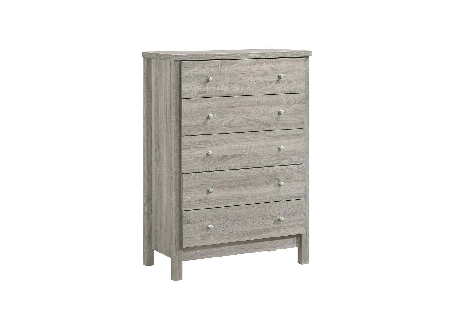 Kennon 5 - Drawer Chest In Grey 3A,Elements