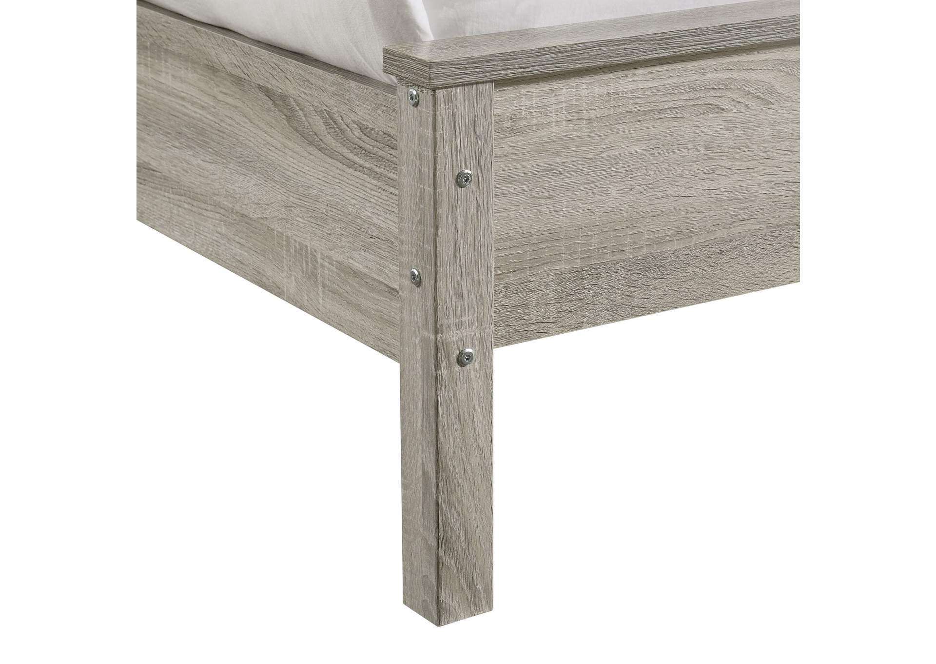 Kennon Queen Panel Bed In Grey 3A,Elements