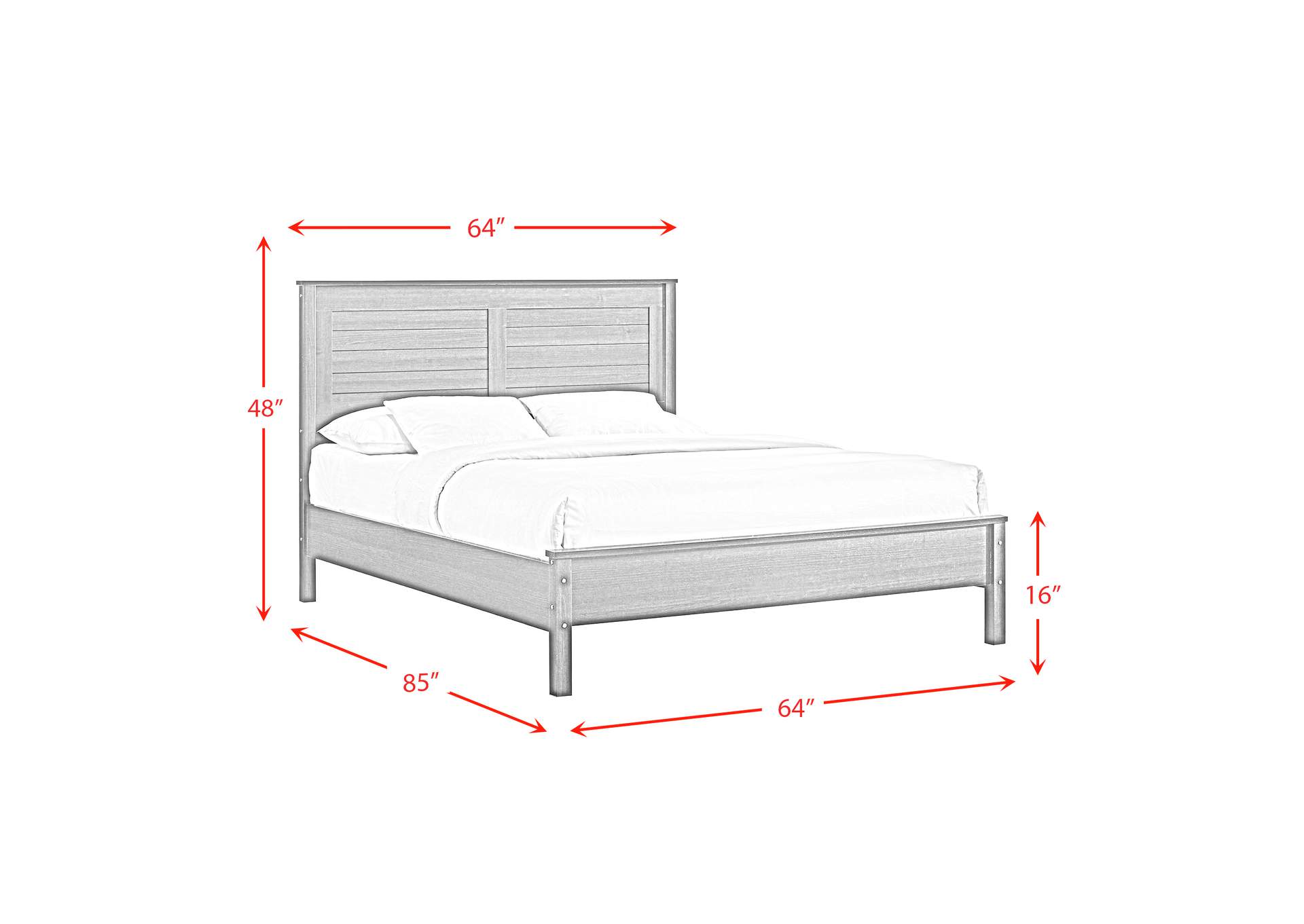 Kennon Queen Panel Bed In Espresso 3A,Elements