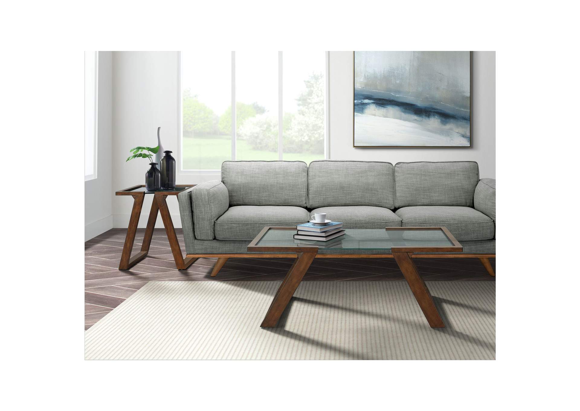 Kieran 2 Piece Occasional Table Set - Coffee Table End Table,Elements