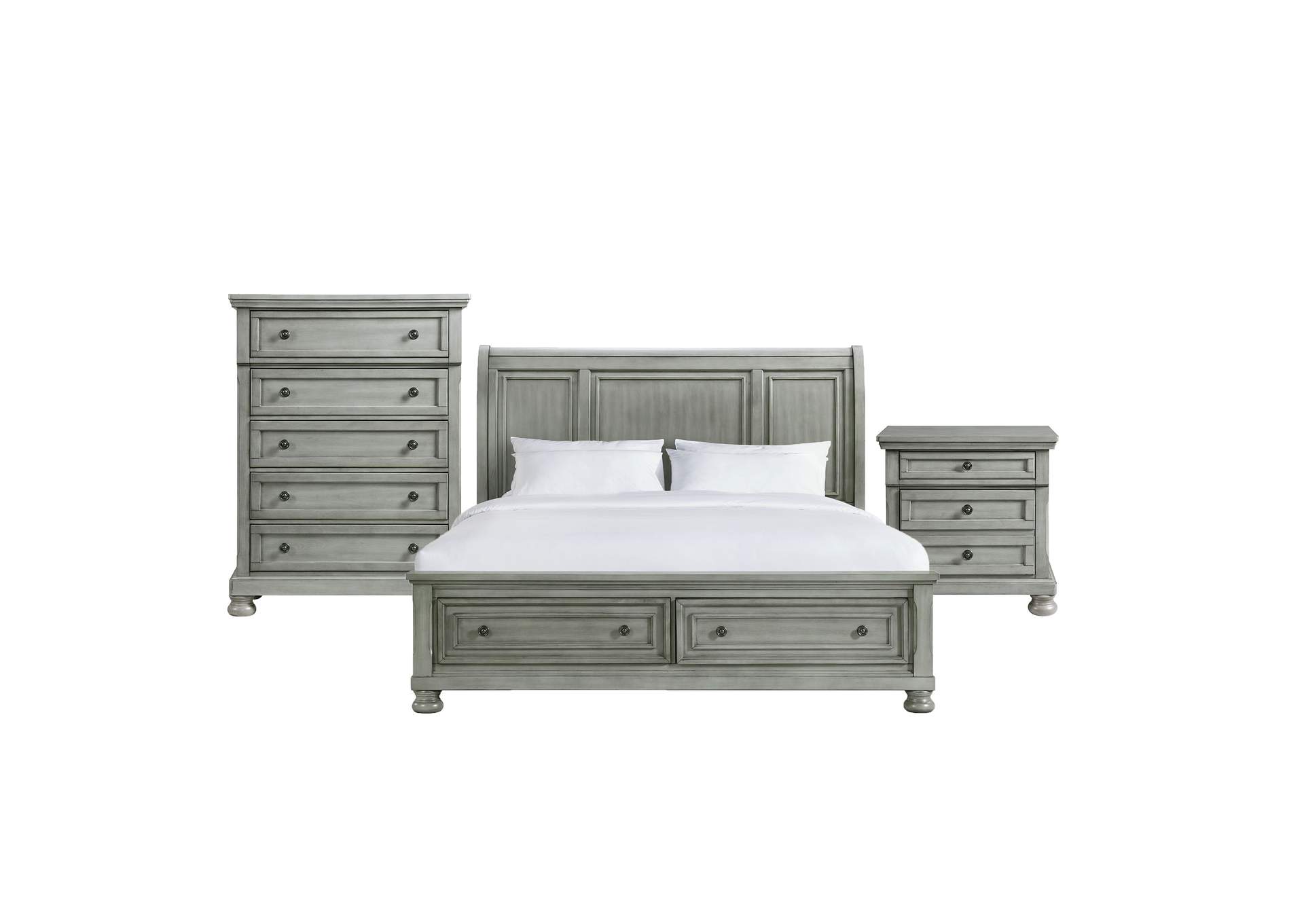 Kingston King Storage 3 Piece Bedroom Set,Elements