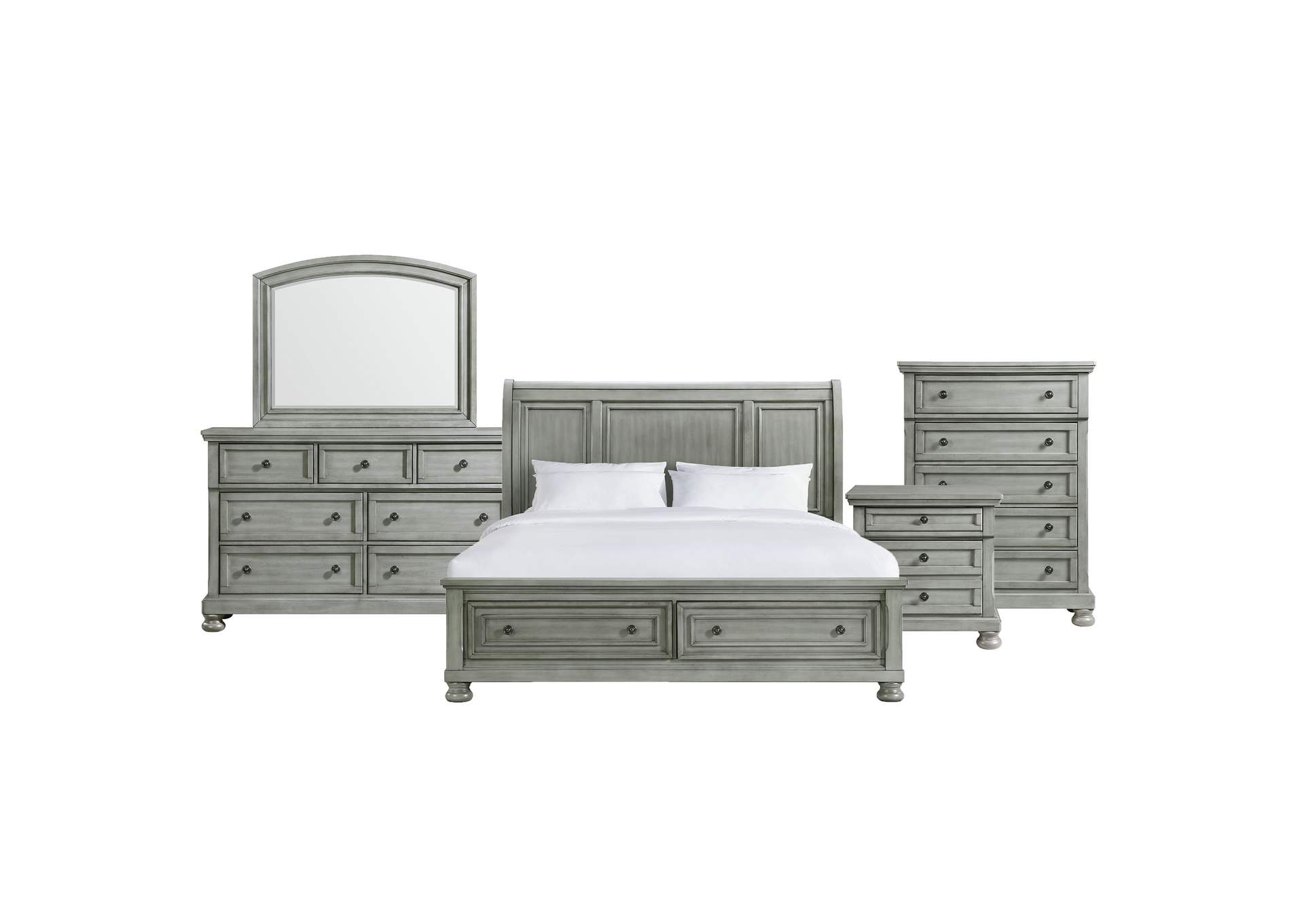 Kingston King Storage 5 Piece Bedroom Set,Elements
