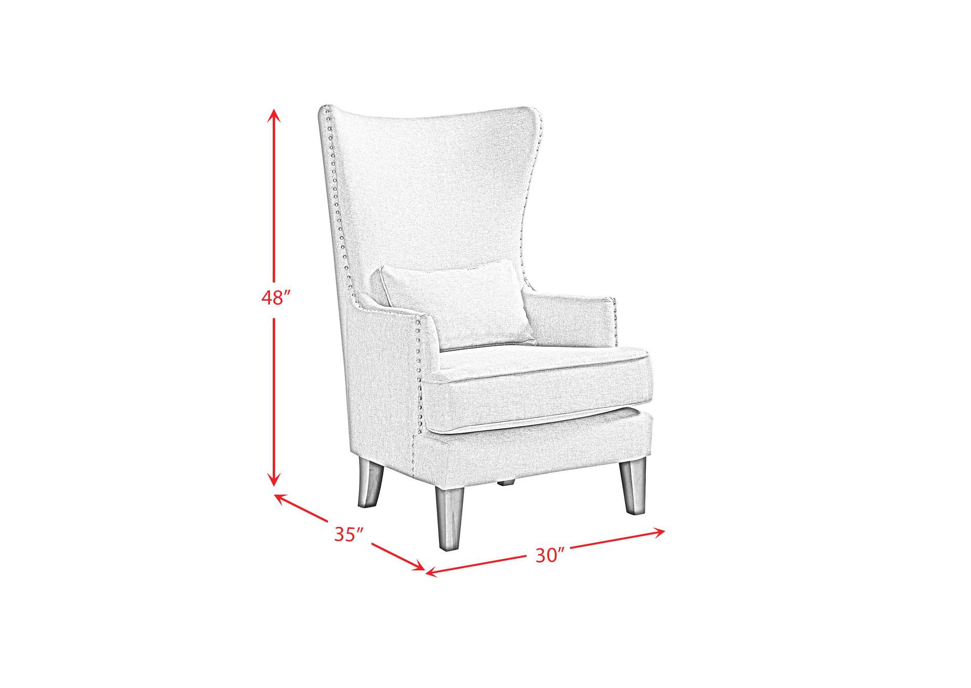 Kori 724 Chair With Chrome Nails Heirloom Grey,Elements