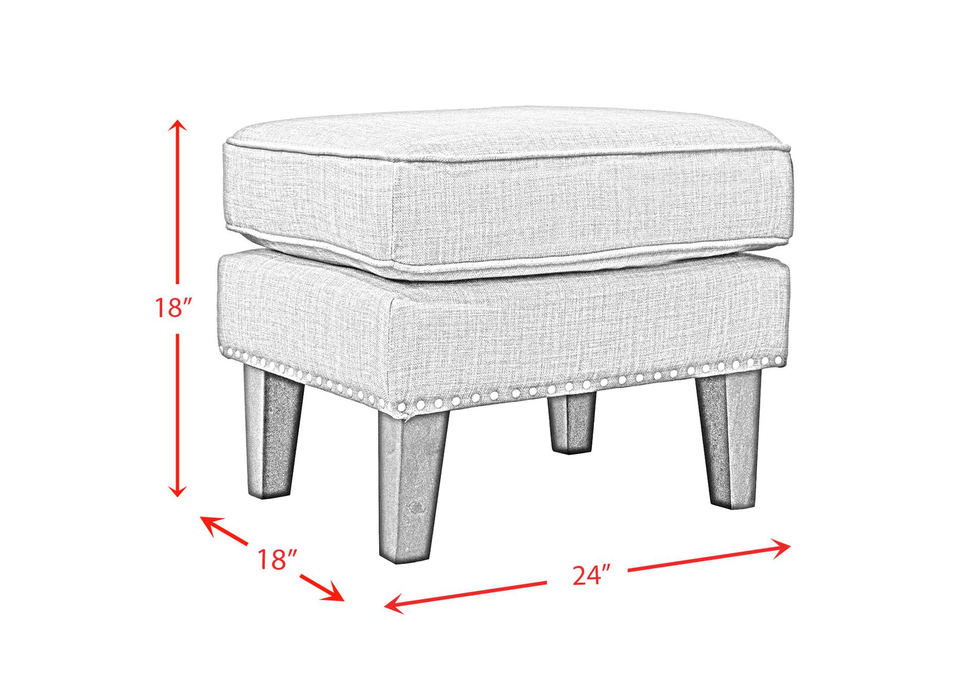 Kori Ottoman In Heirloom Natural,Elements