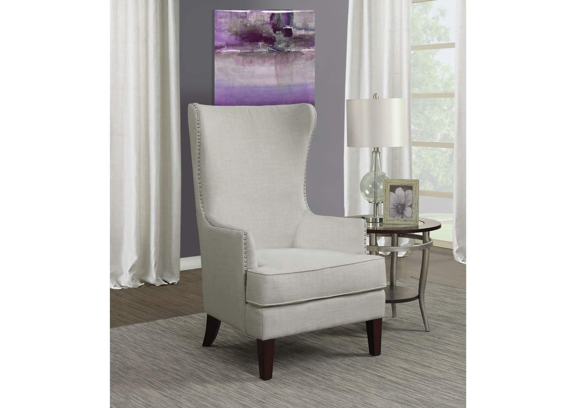 Kori 724 Chair With Chrome Nails Heirloom Taupe,Elements