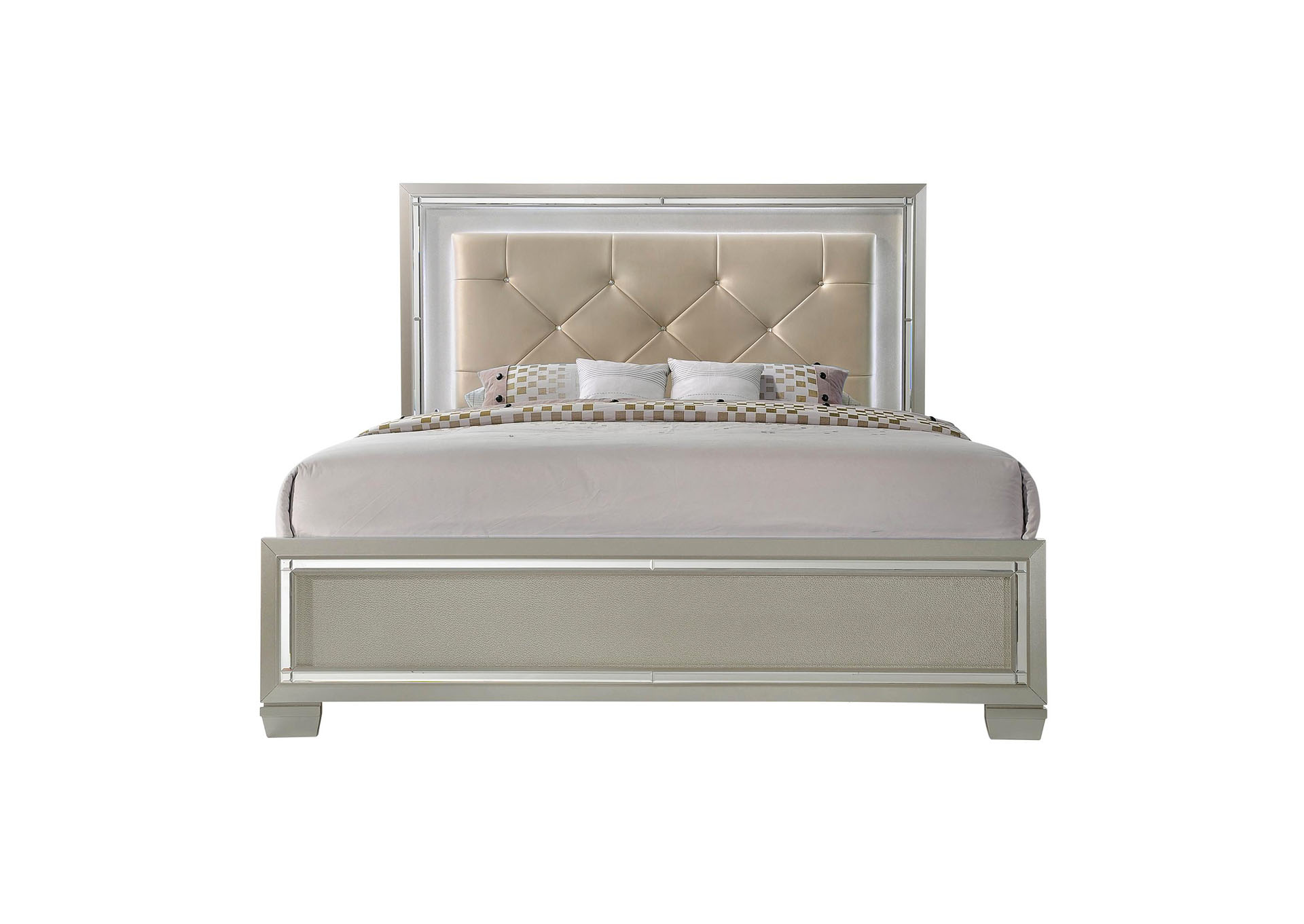 Platinum Queen Panel Bed,Elements