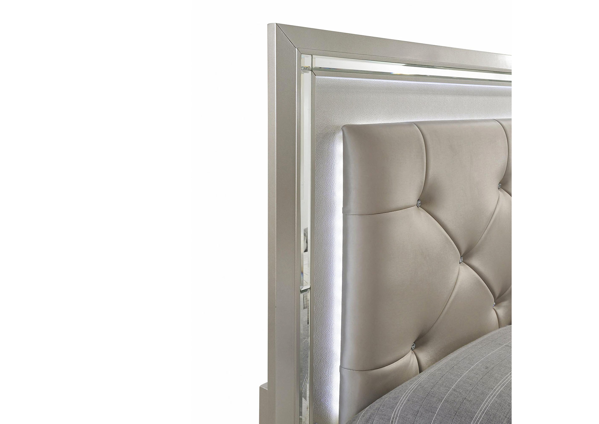 Platinum Queen Panel Bed,Elements