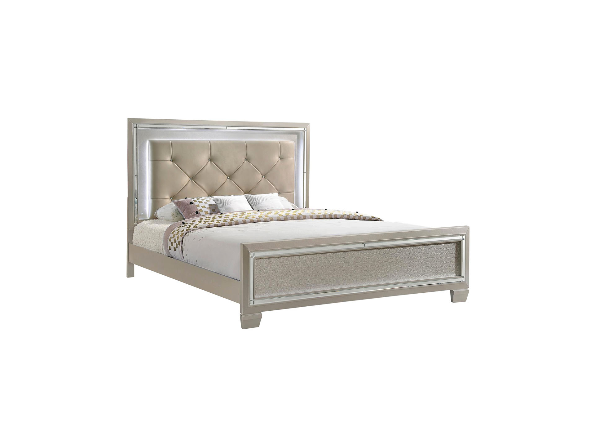 Platinum Queen Panel Bed,Elements