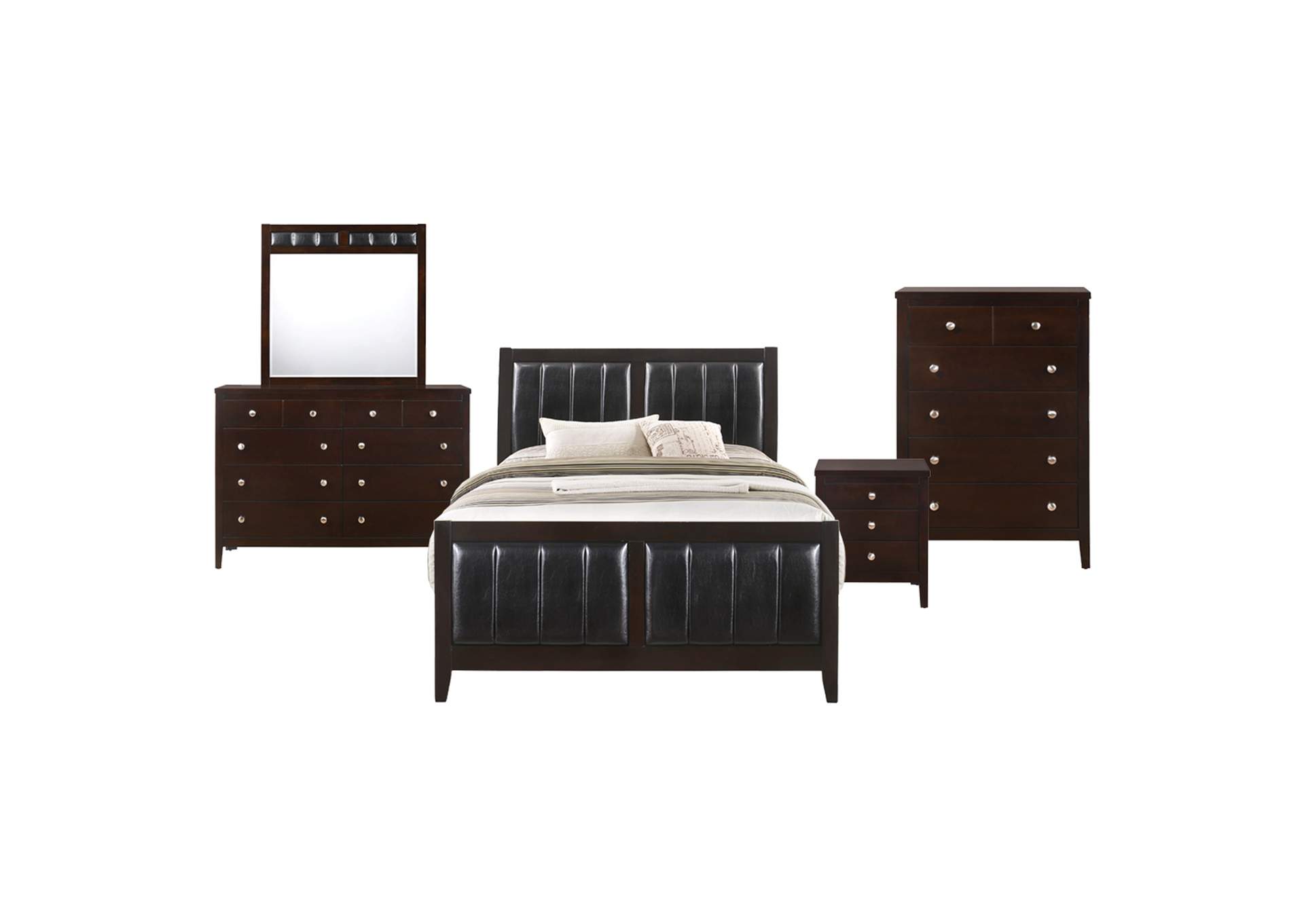 Lawrence Full Panel 5 Piece Bedroom Set,Elements