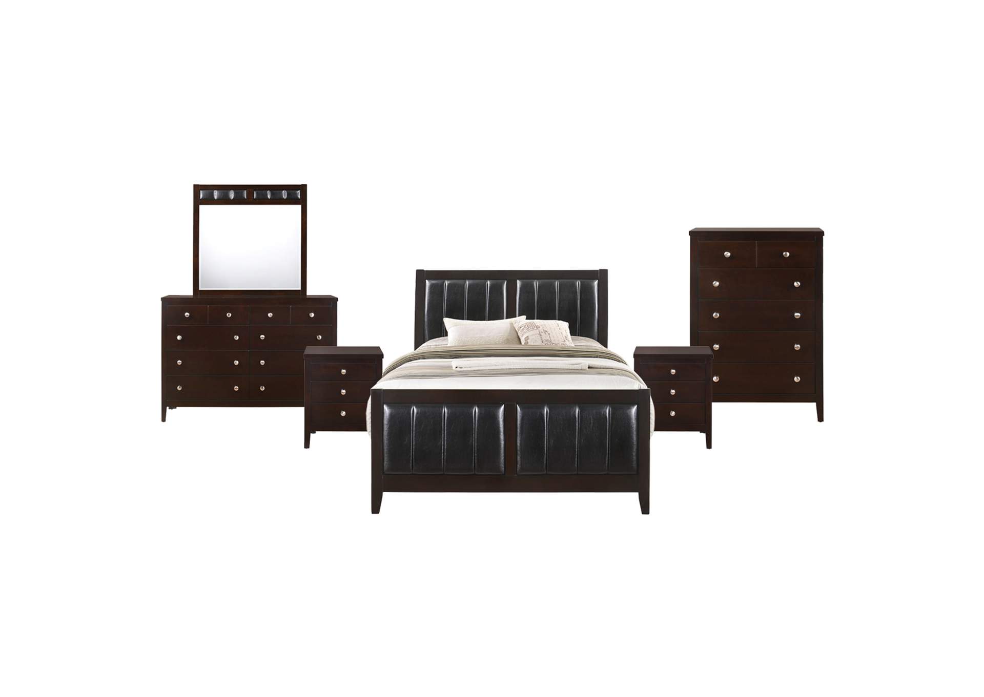 Lawrence Full Panel 6 Piece Bedroom Set,Elements