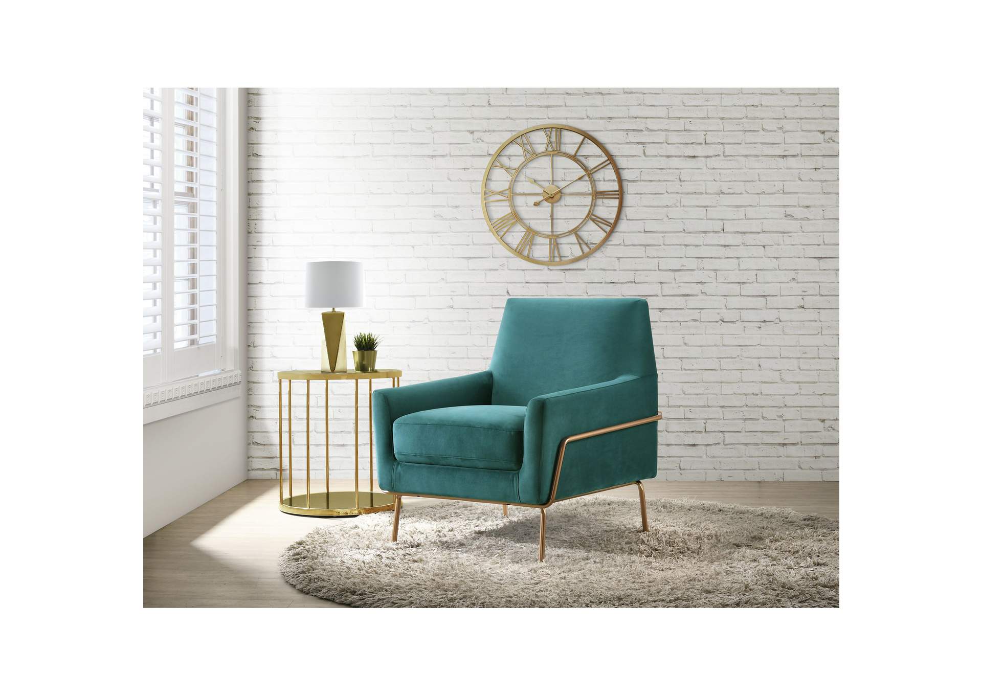 Lampur Chair In Alisa Teal,Elements