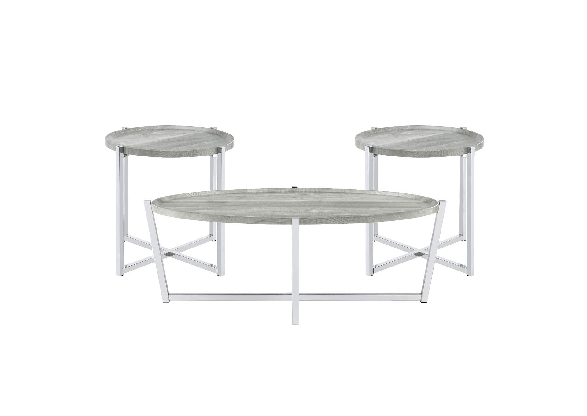 Landry Grey 3 Piece Occasional Table Set,Elements