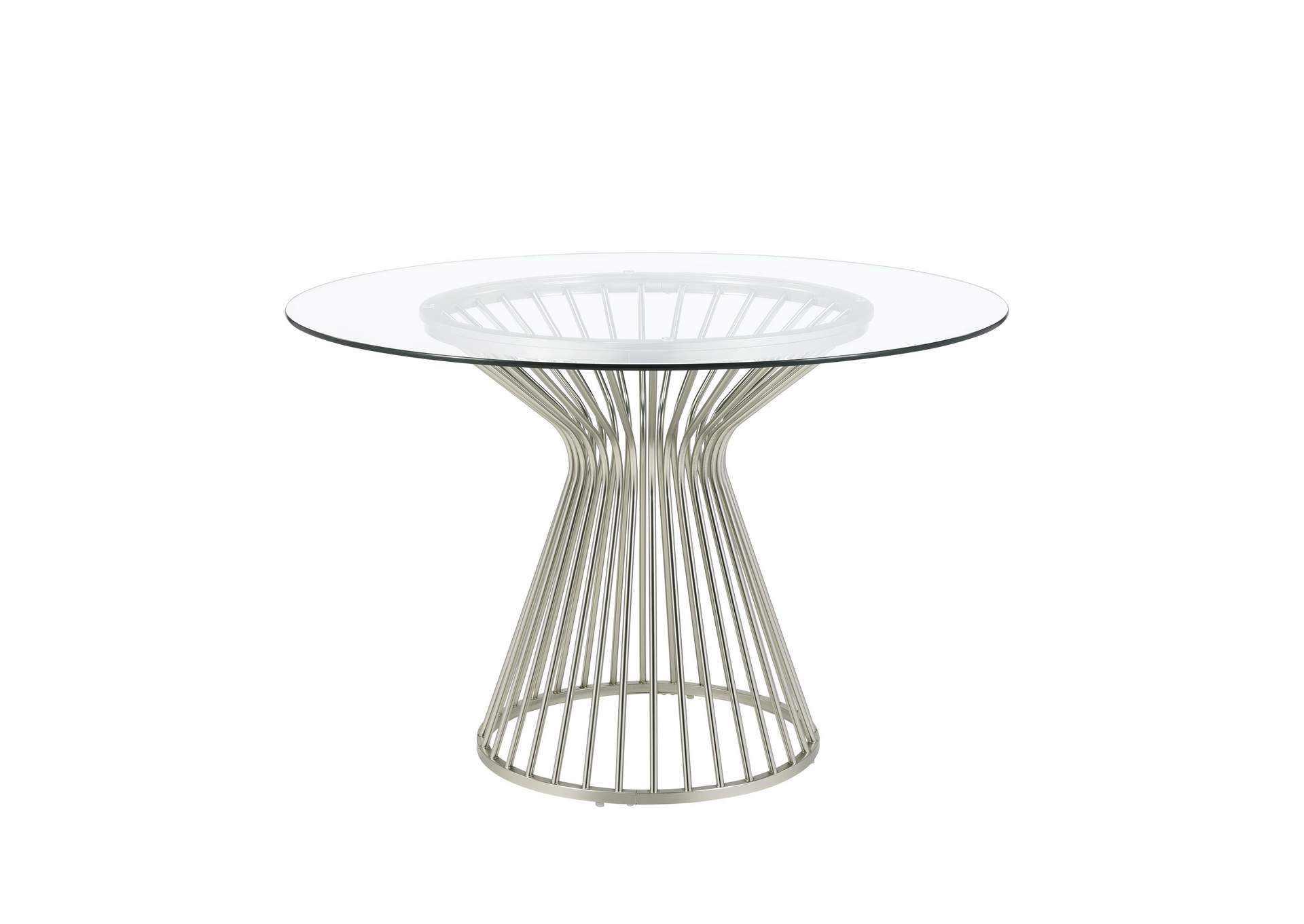 Lavinia Chrome Dining Table,Elements