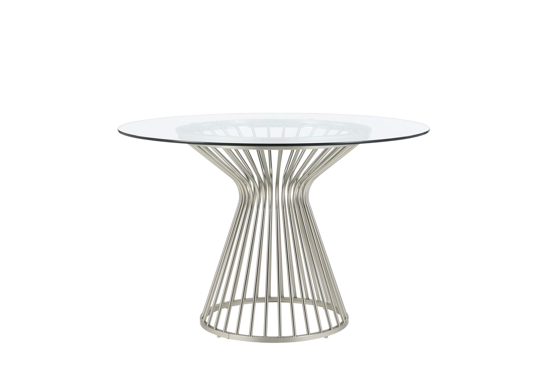 Lavinia Chrome Dining Table,Elements