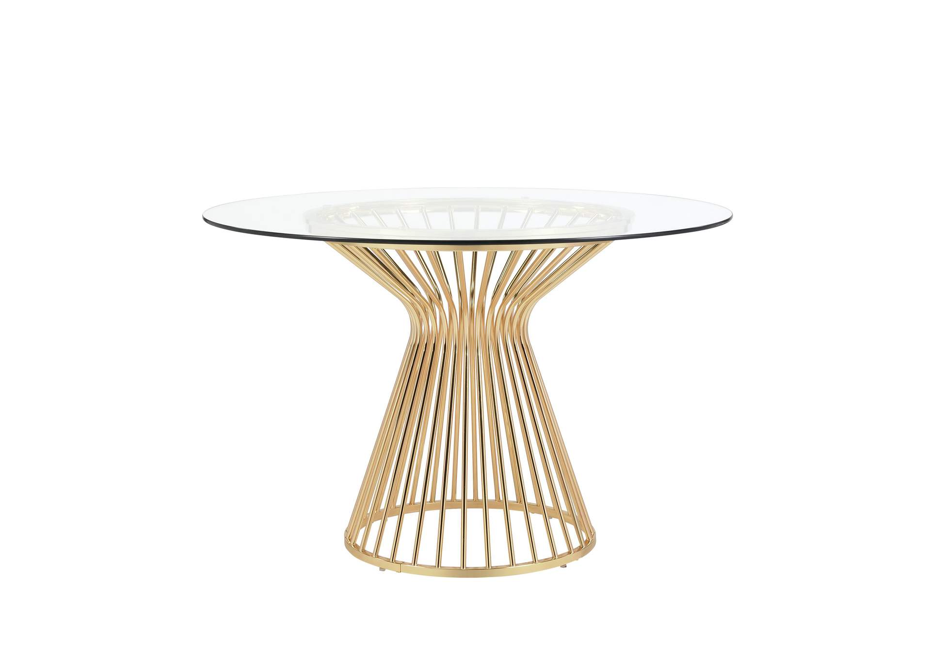 Lavinia Gold Dining Table,Elements