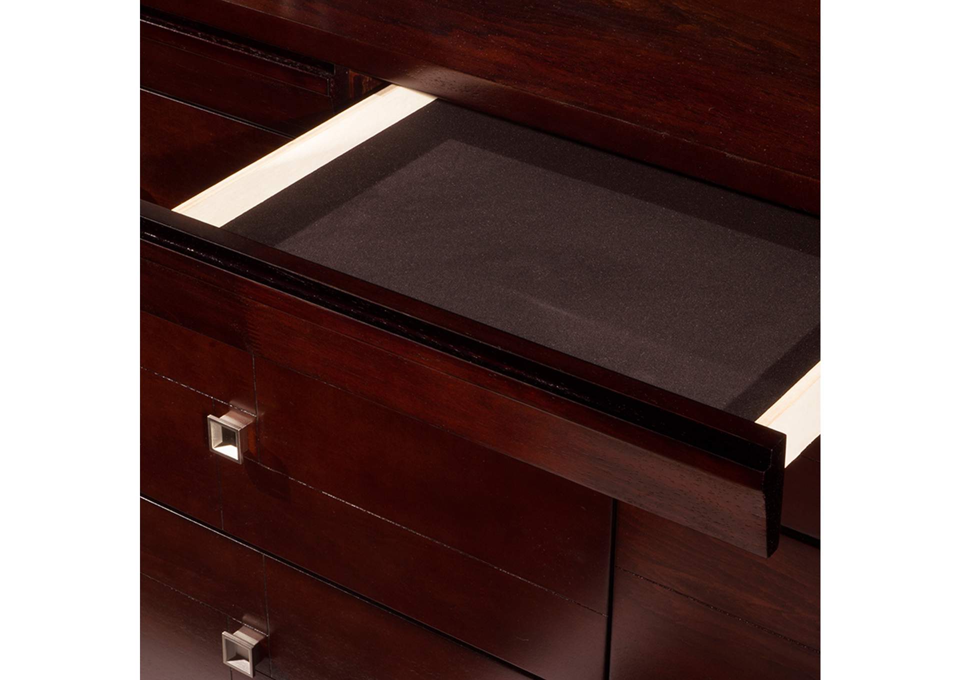 London King Panel 6 Piece Bedroom Set,Elements