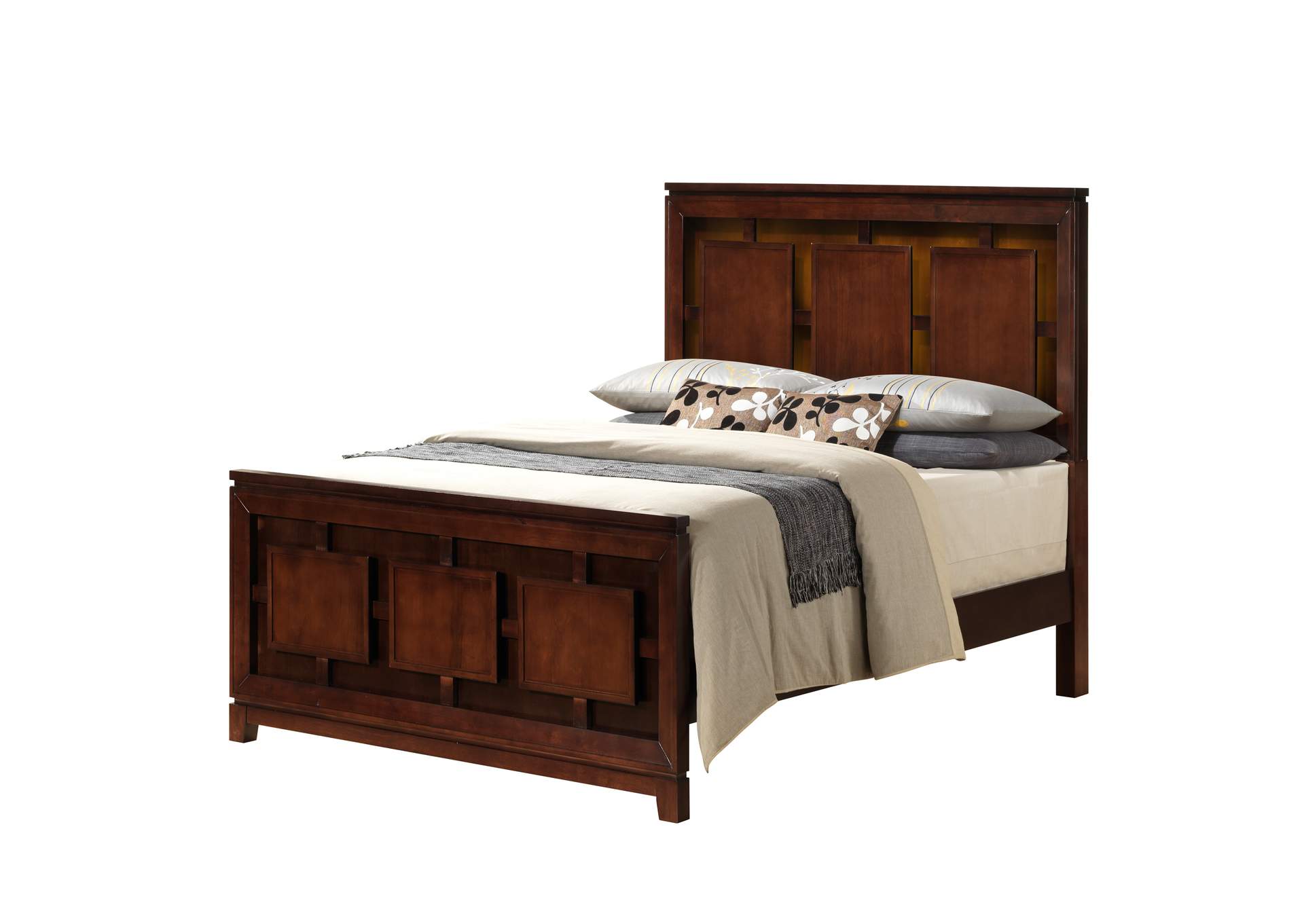 London King Panel 6 Piece Bedroom Set,Elements