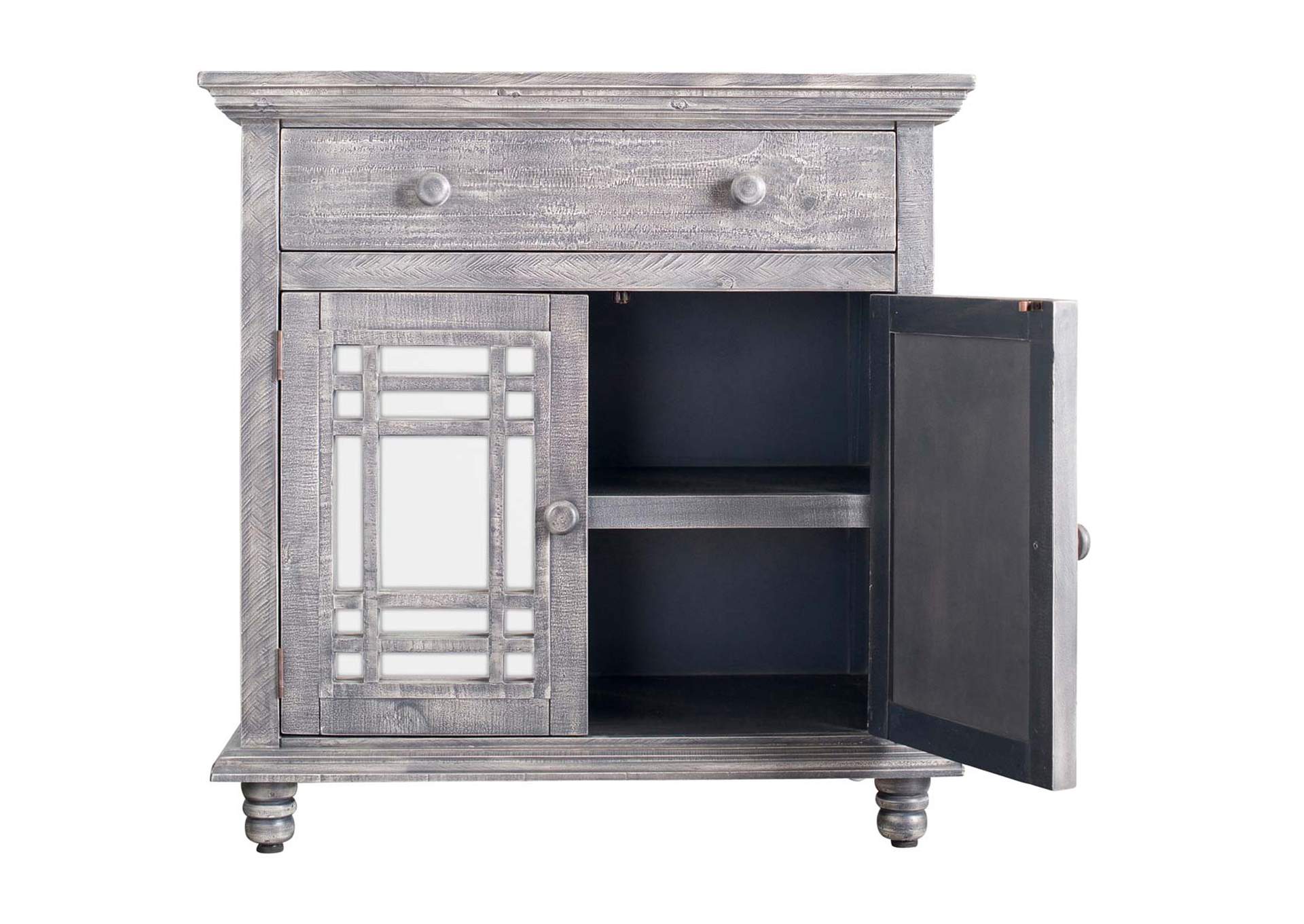 Sergio - Accent Chest Silver,Elements