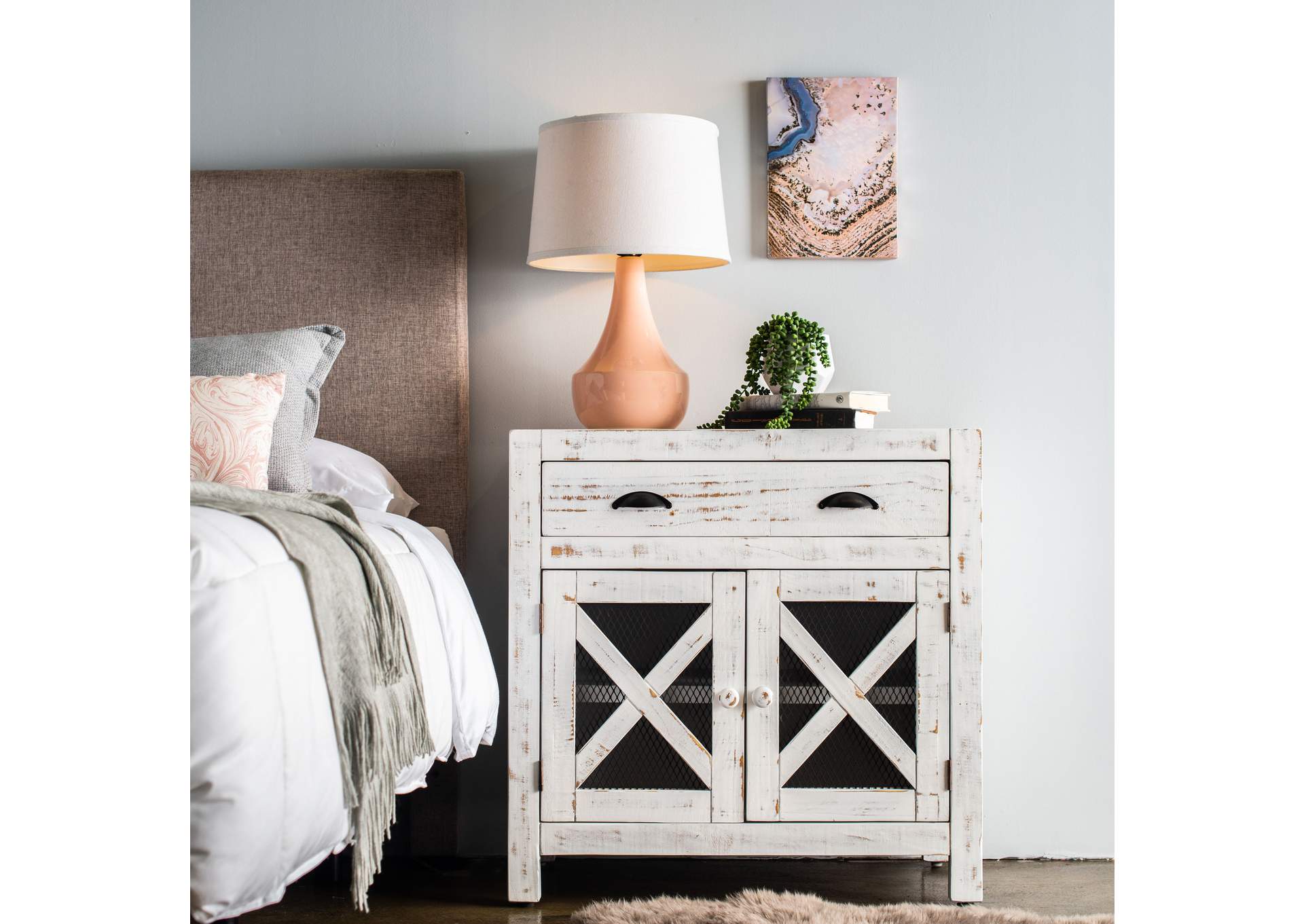 Simon - Accent Chest White,Elements