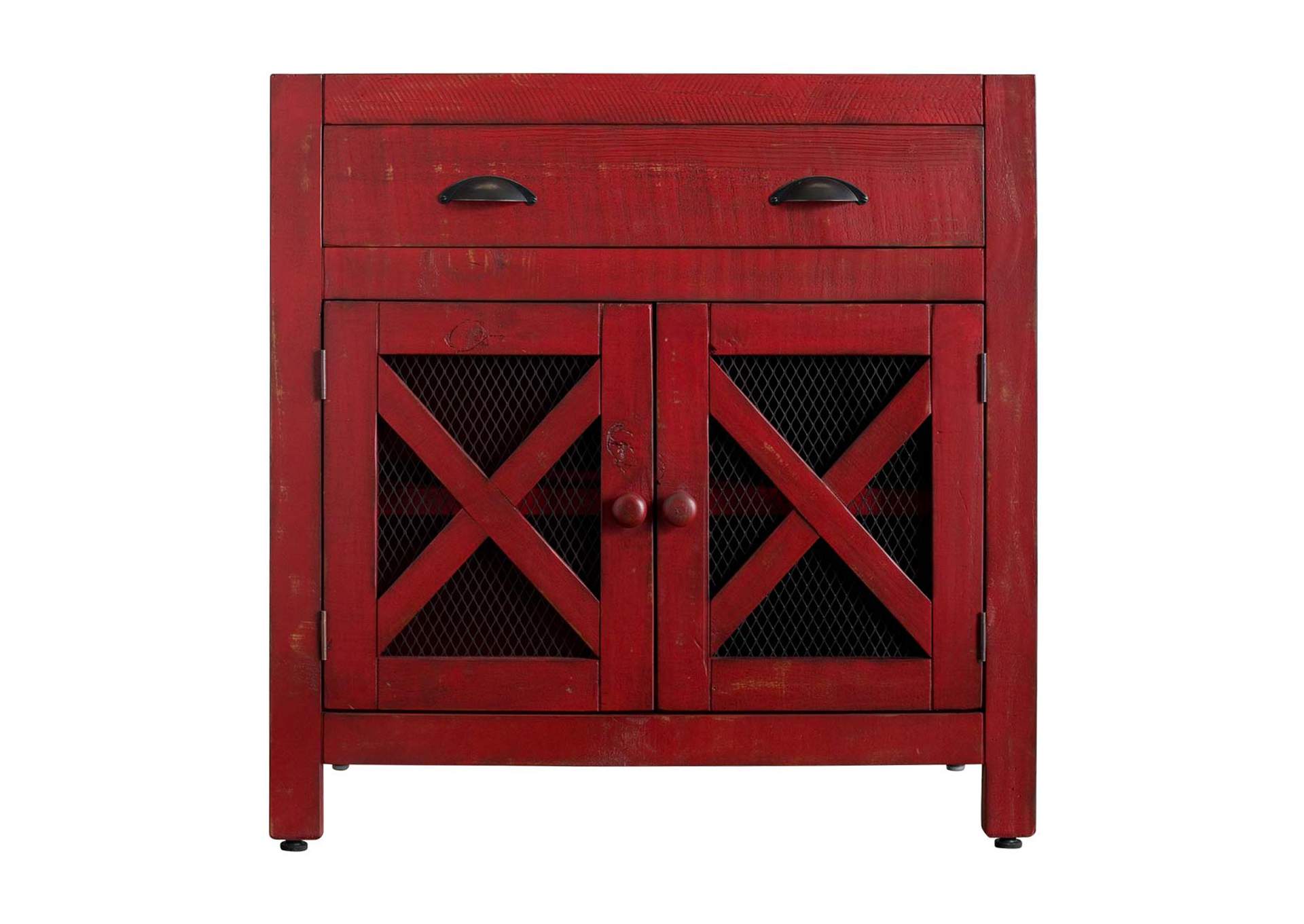 Simon - Accent Chest Red,Elements