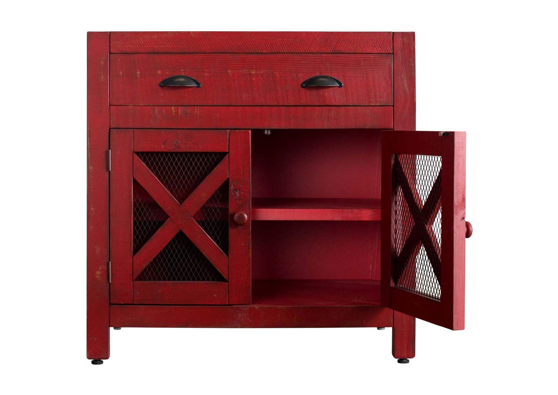 Simon - Accent Chest Red,Elements