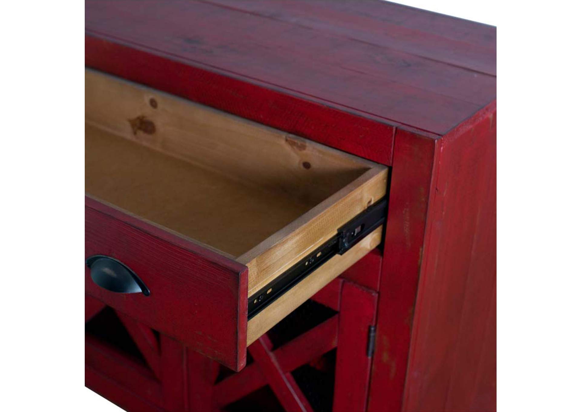 Simon - Accent Chest Red,Elements